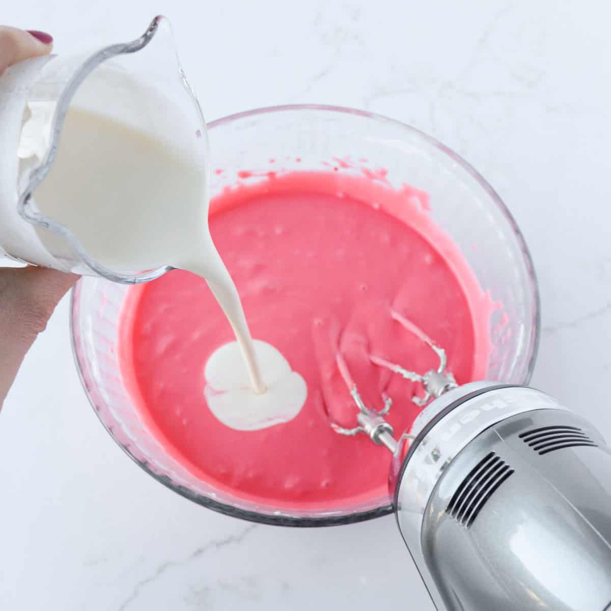 Raspberry Jello Cheesecake (no bake)