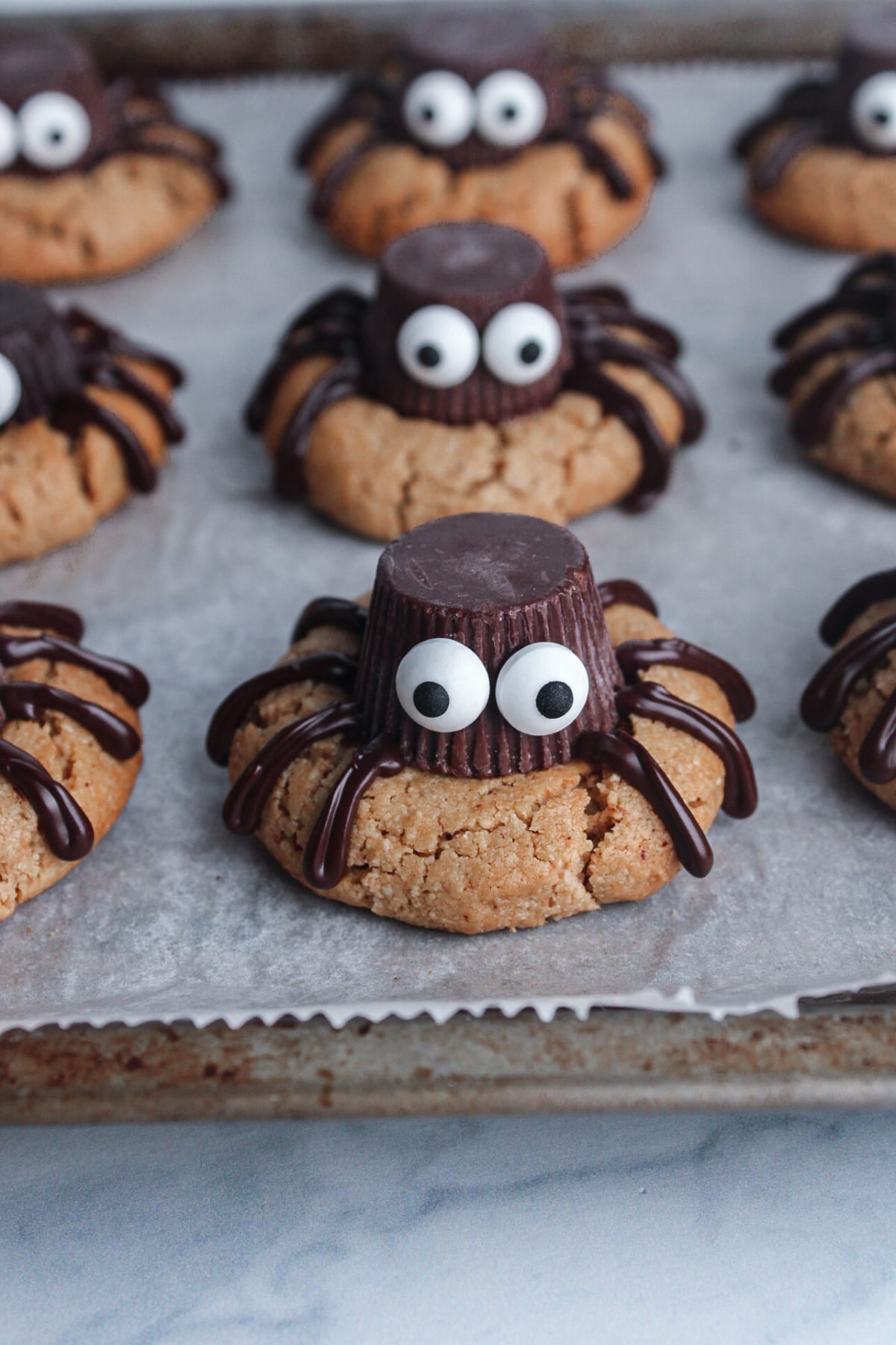 Peanut Butter Spider Cookies (Vegan, Gluten Free)