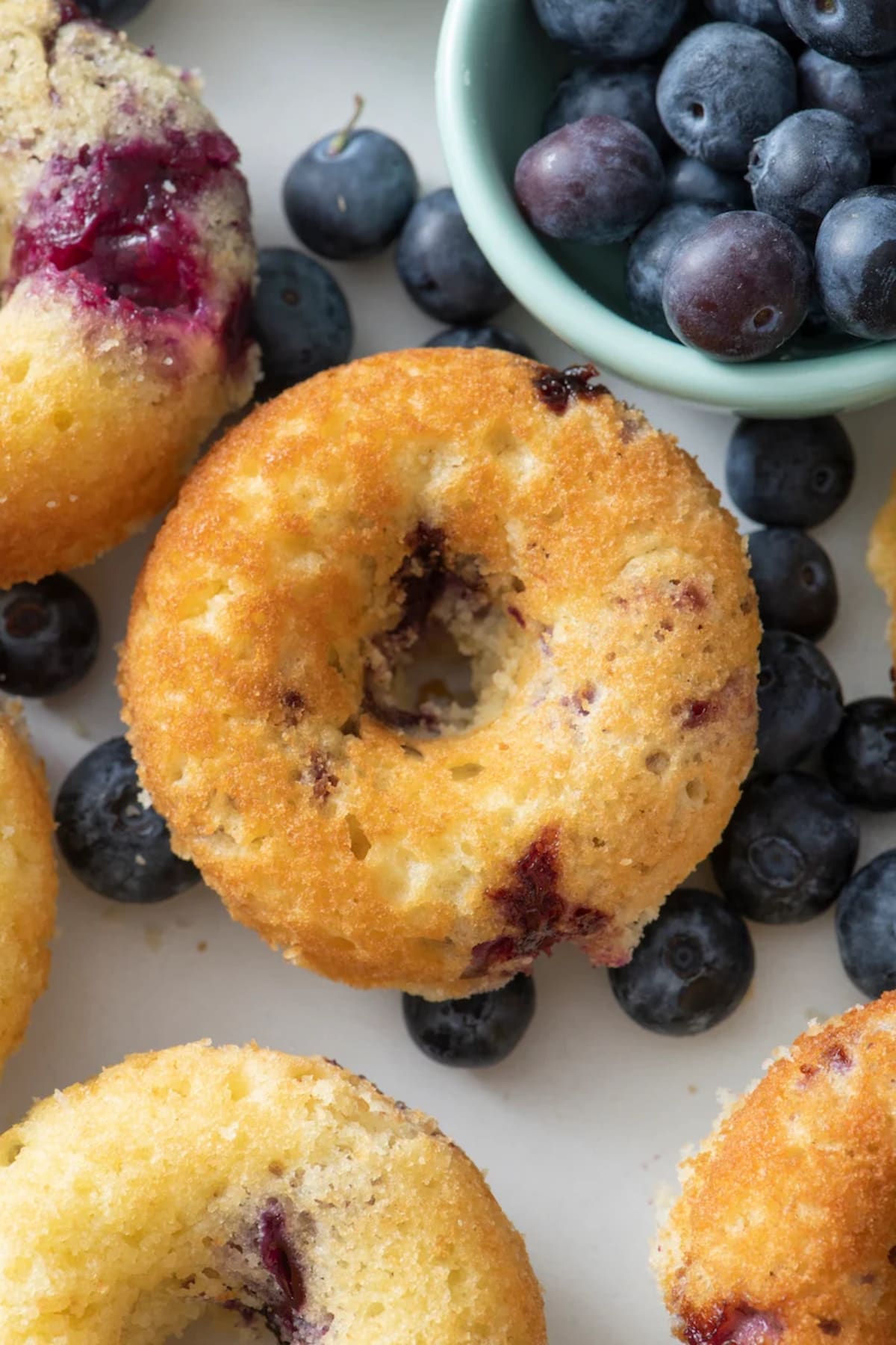 Baked Blueberry Doughnuts