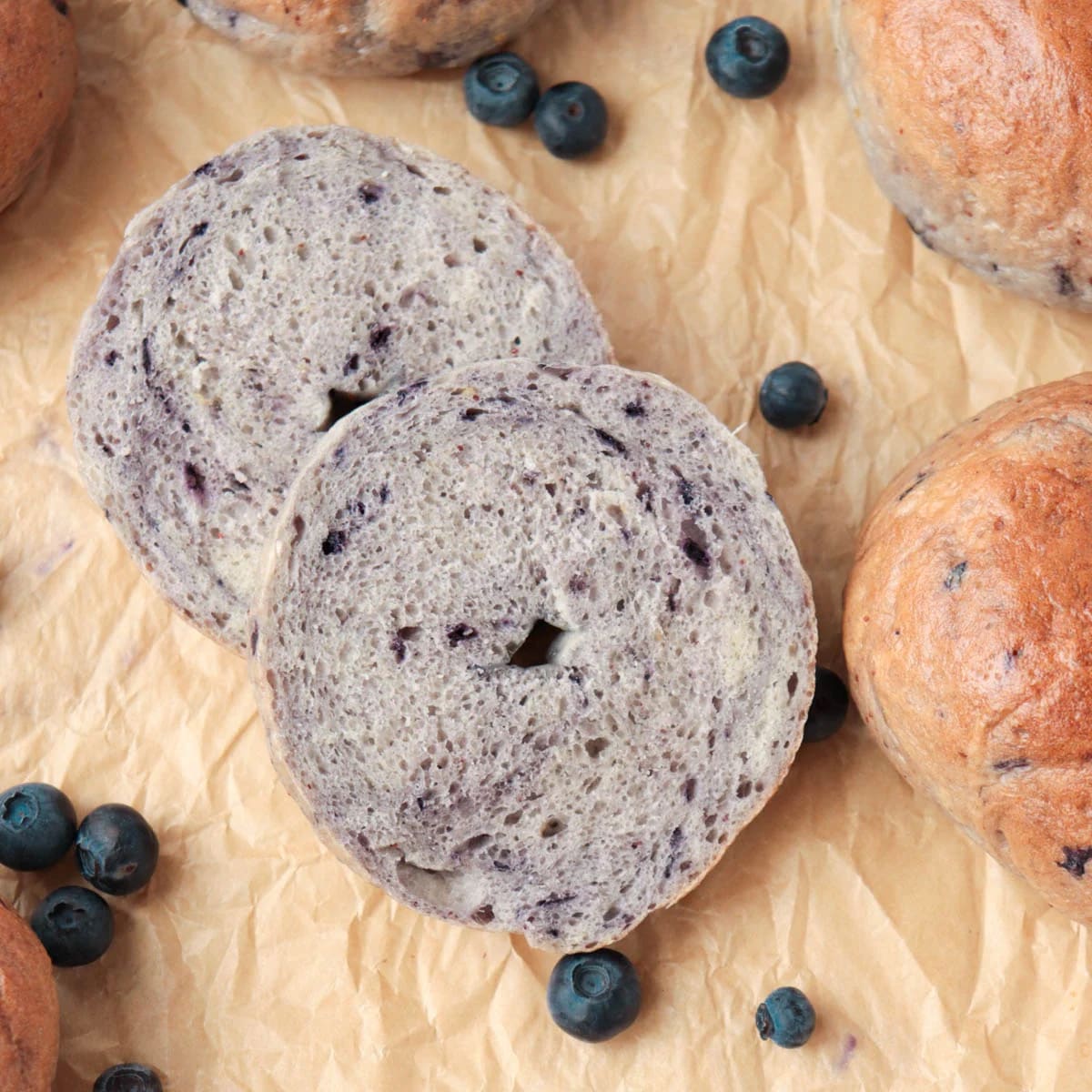 Homemade Blueberry Bagels