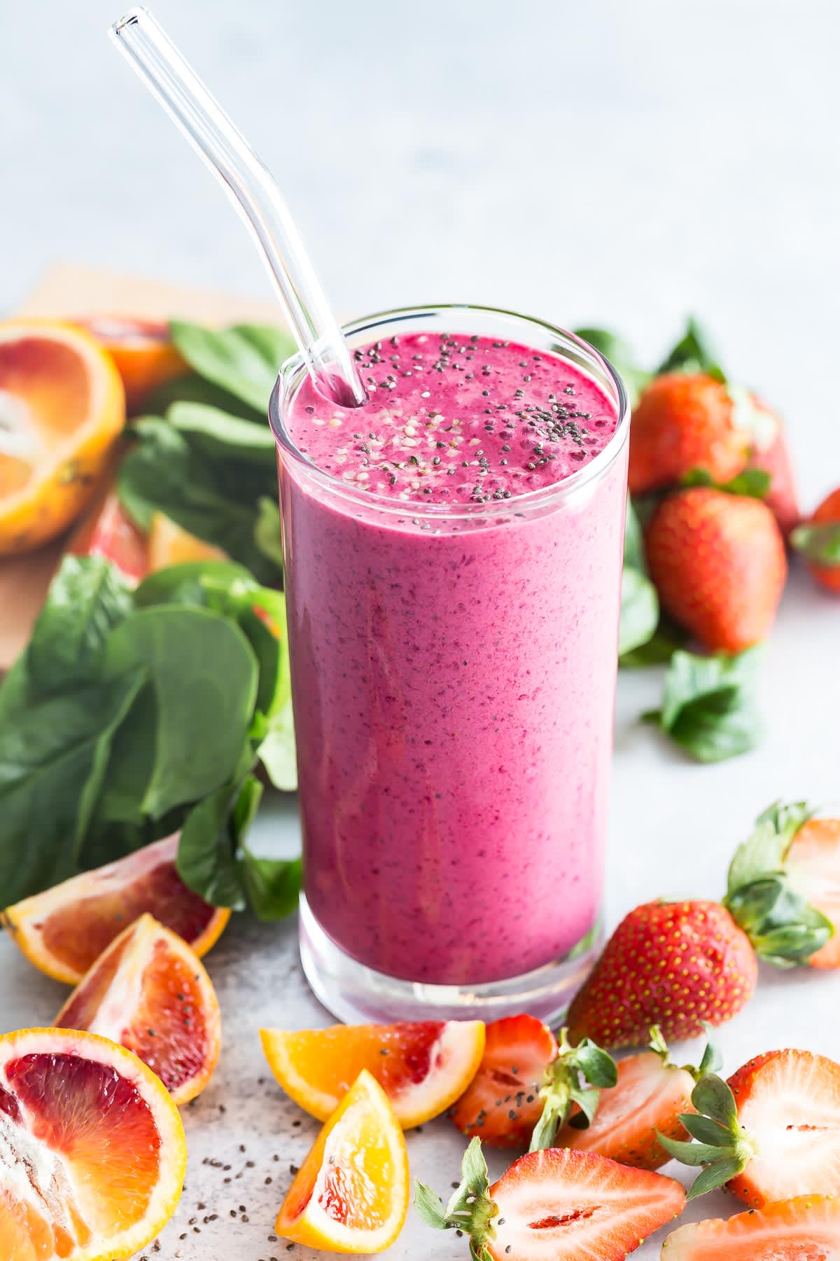 Blood Orange Strawberry Beet Smoothie