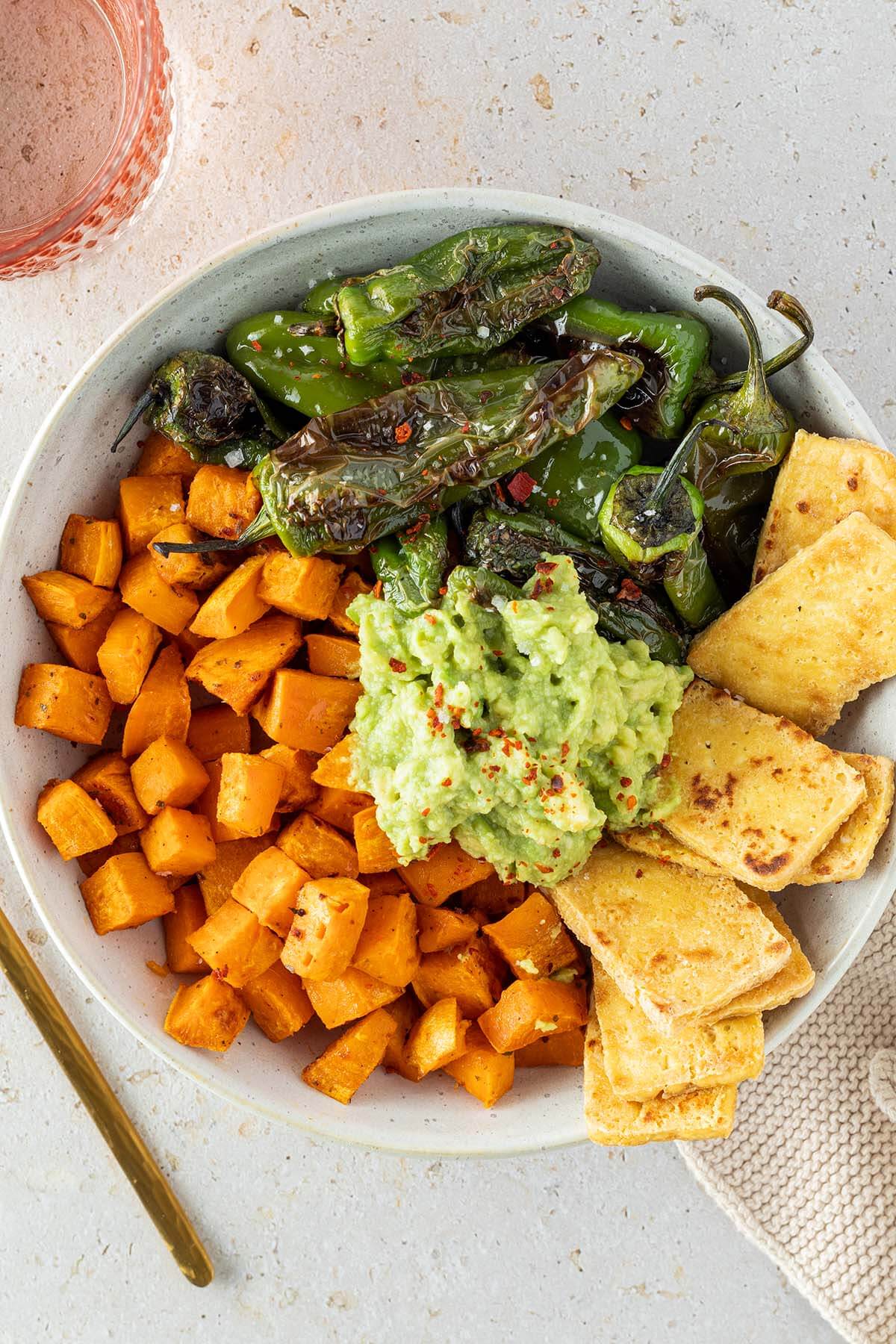 Sweet Potato Tofu Bowl
