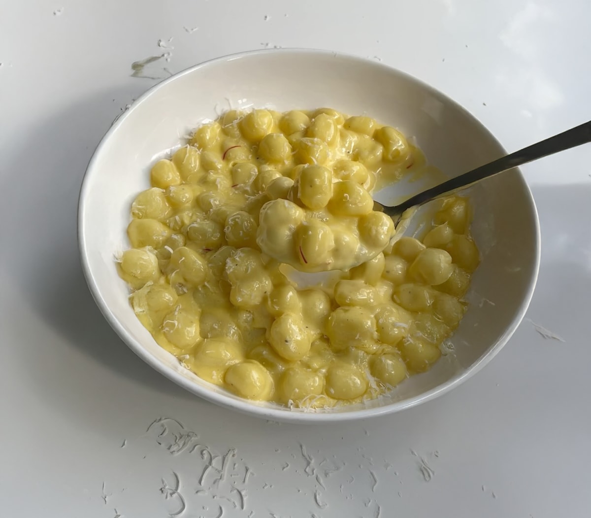 Creamy Saffron Gnocchi
