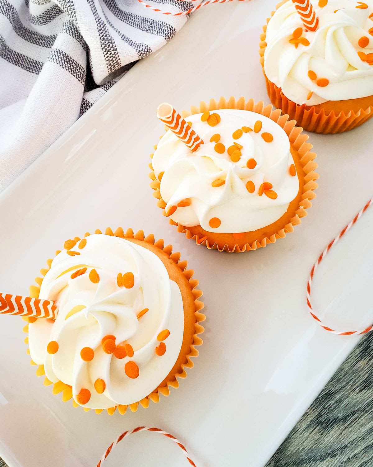 Orange Creamsicle Cupcakes