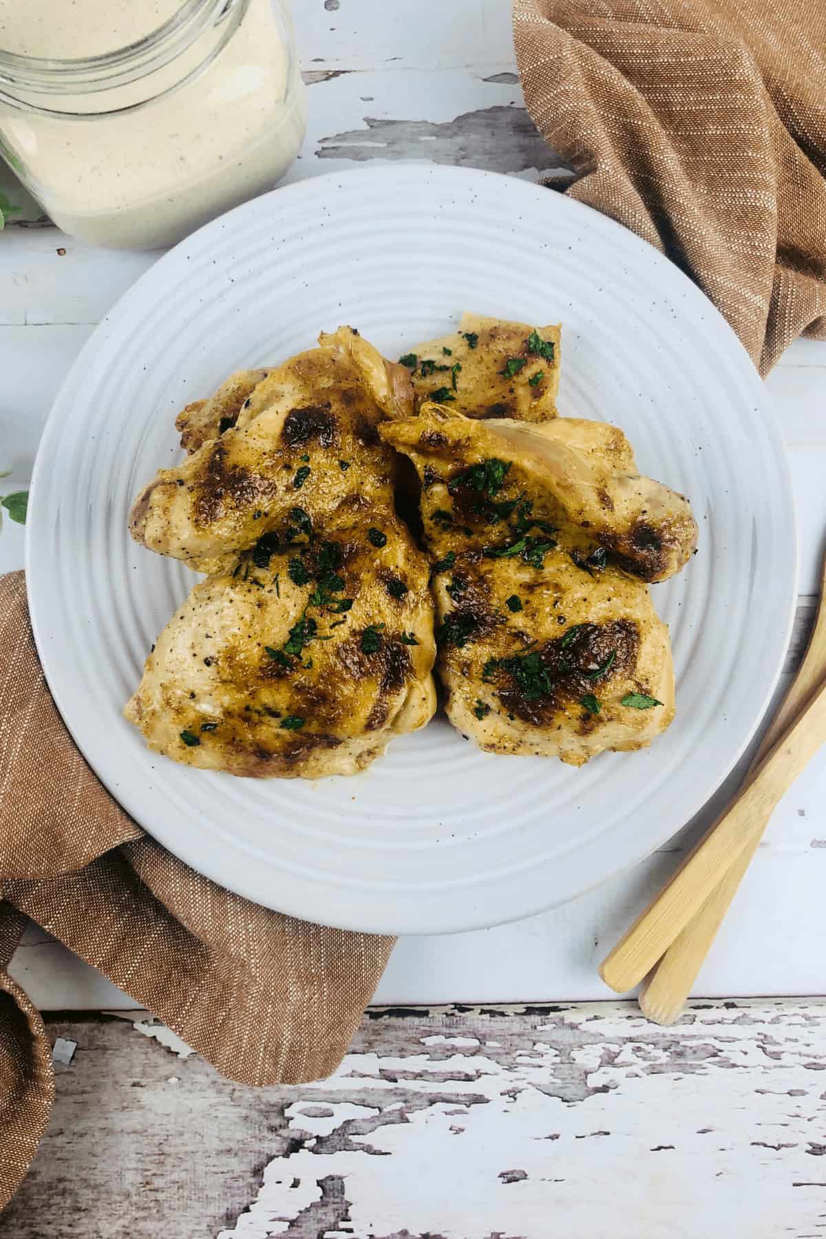 Chicken with White Barbecue Sauce