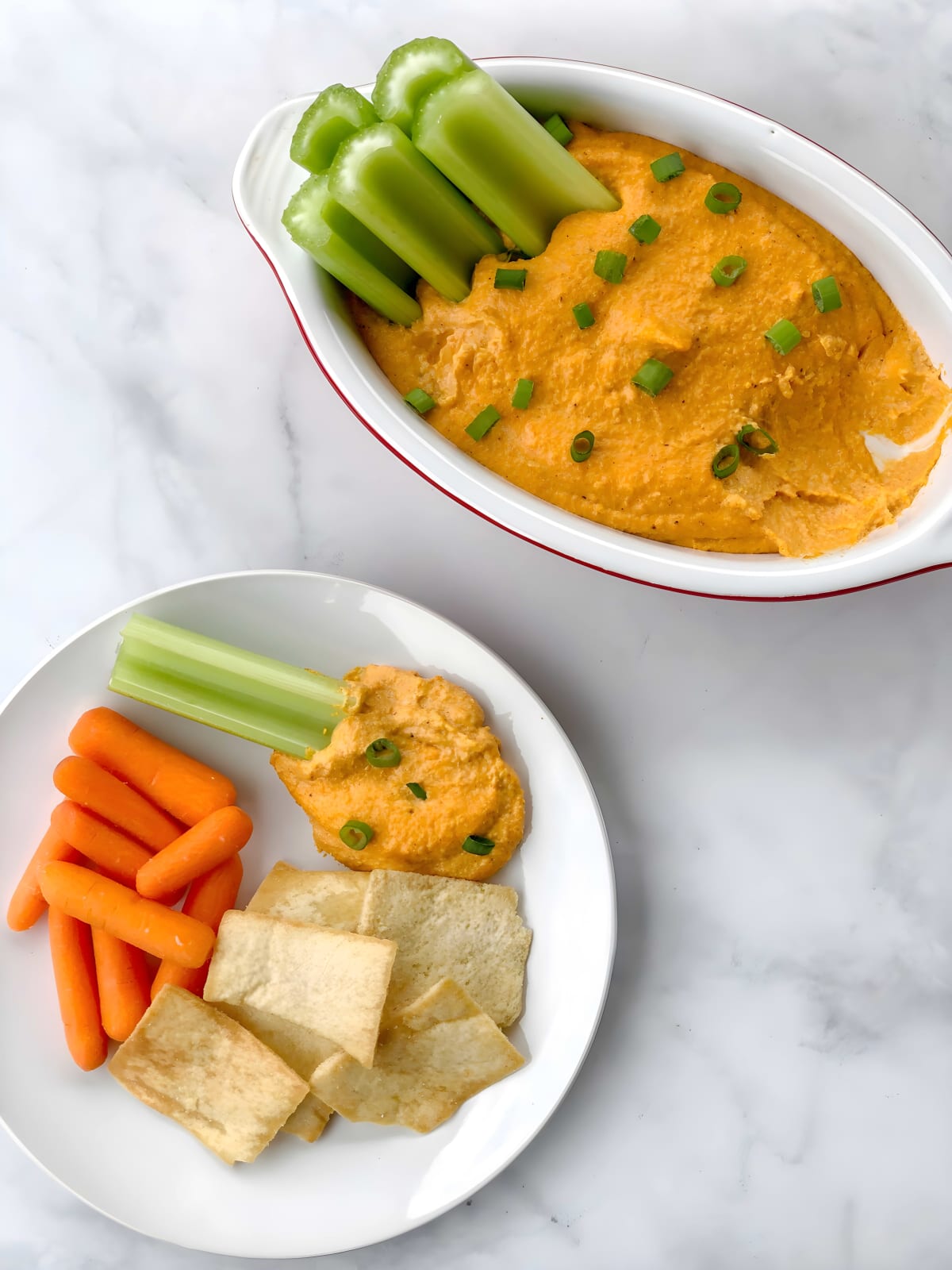 4-Ingredient Vegan Buffalo Dip