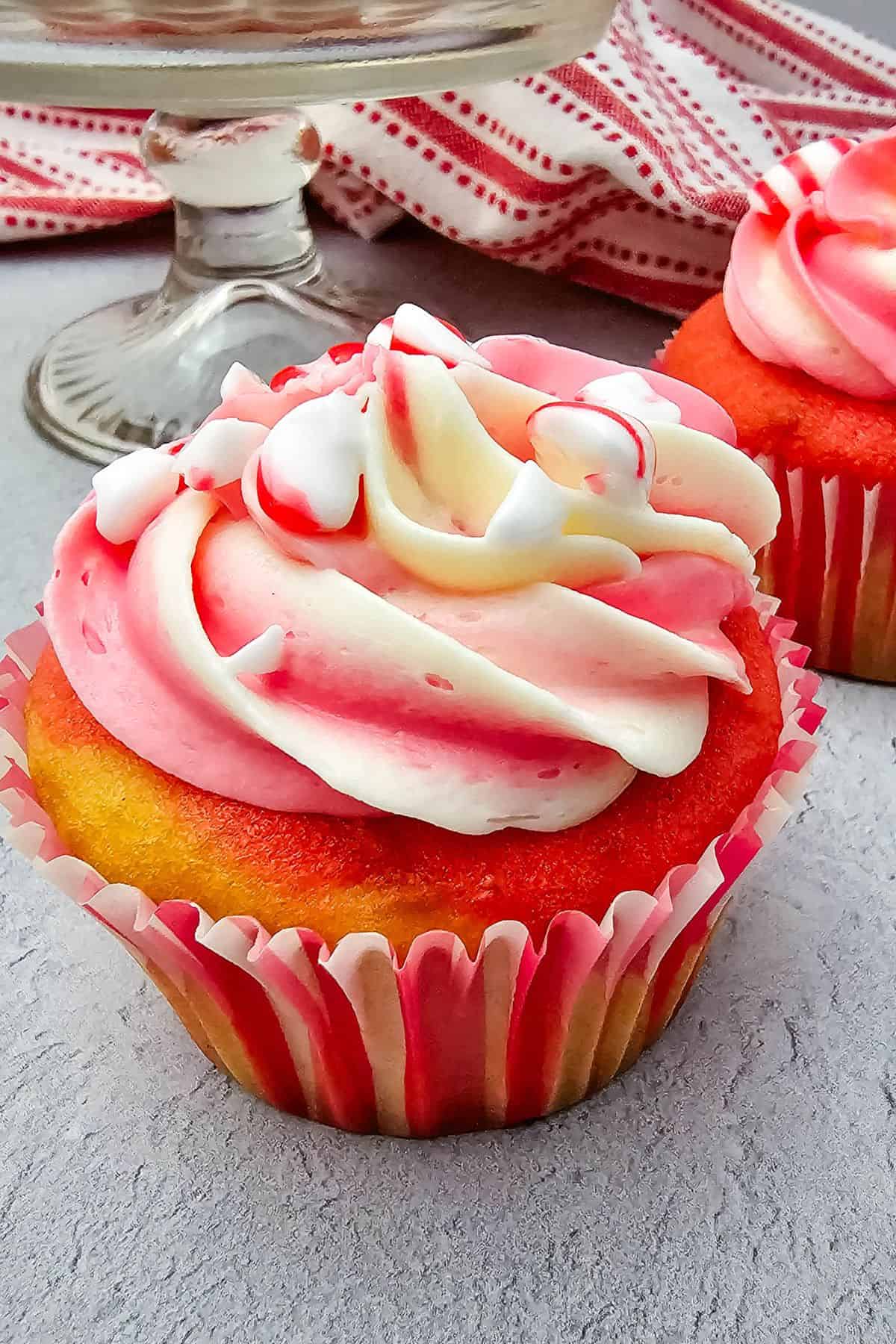 Candy Cane Cupcakes