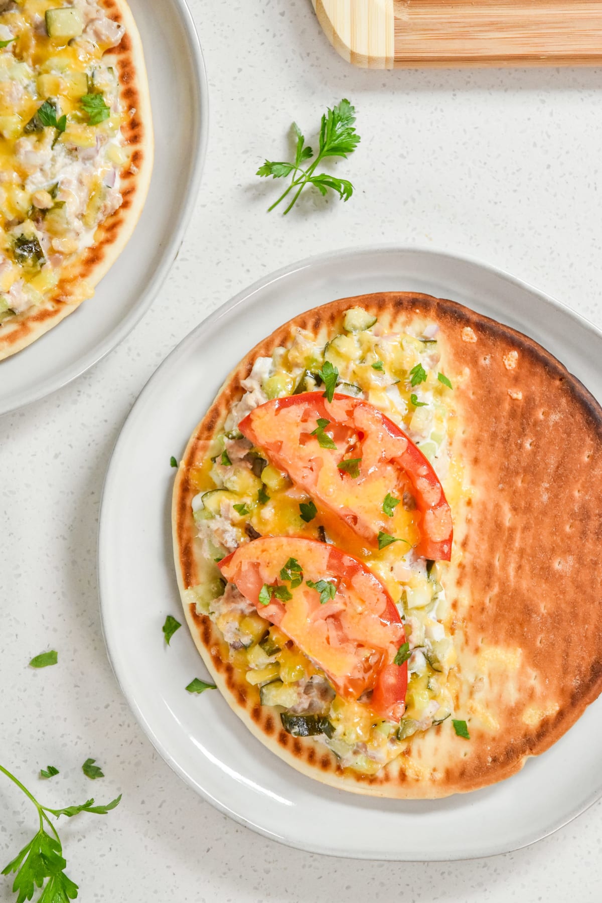 Tuna Melt Pita Sandwiches