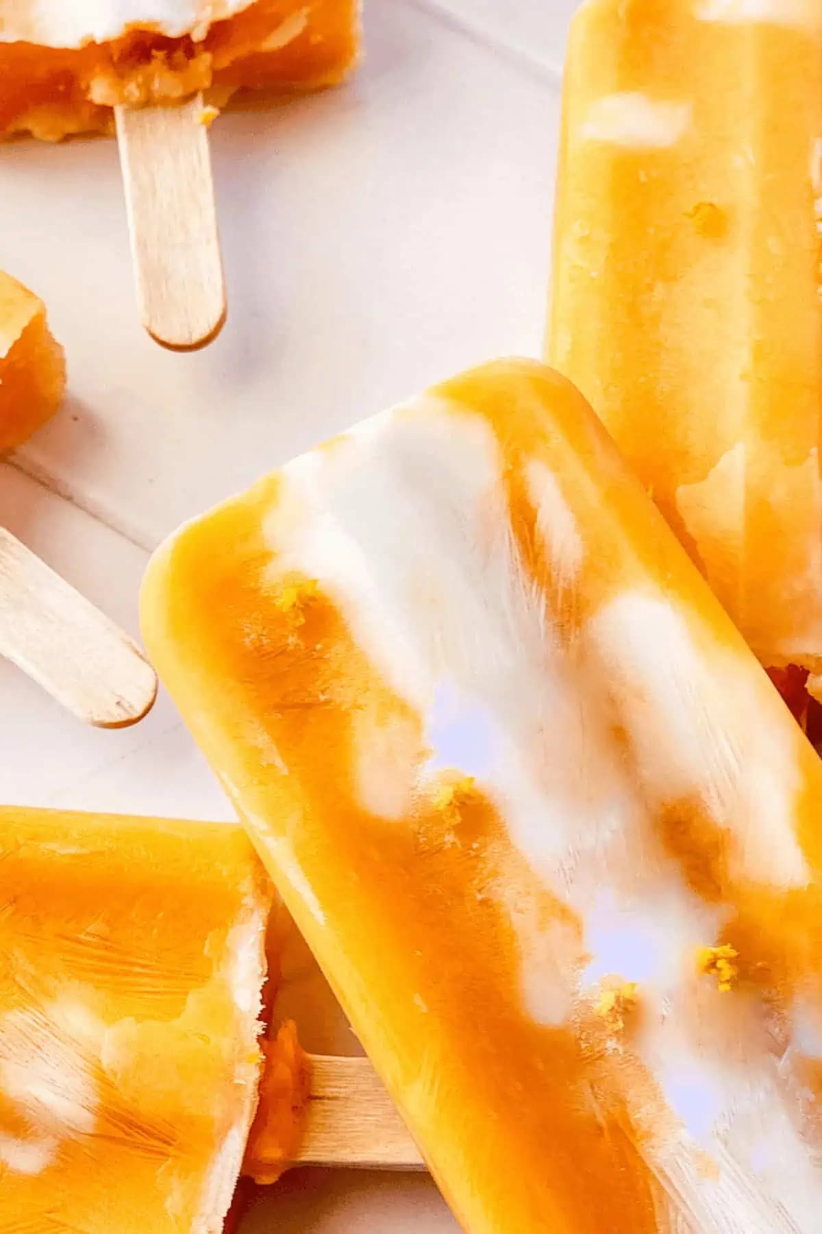 Creamsicle Orange Popsicles