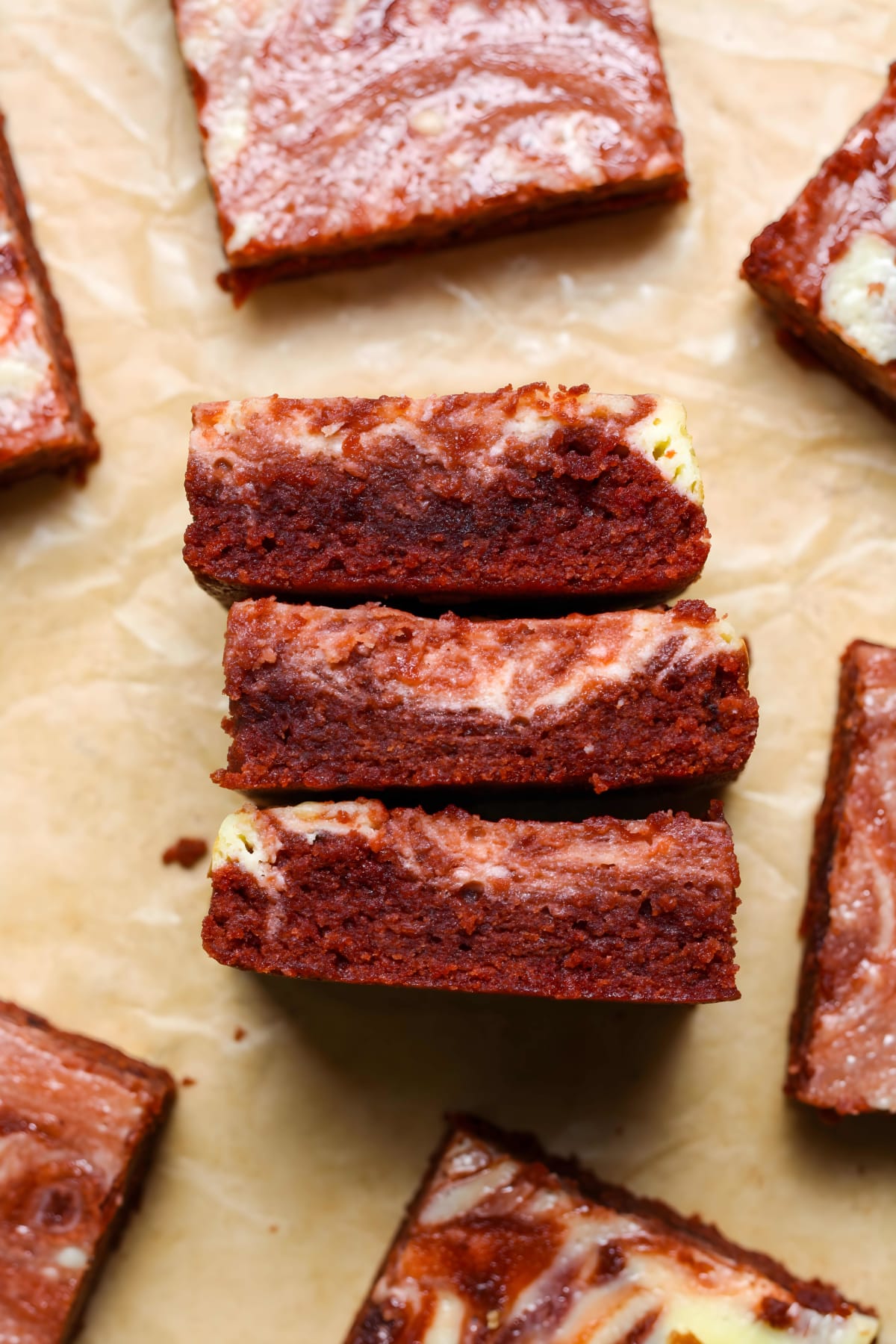 Red Velvet Cheesecake Brownies
