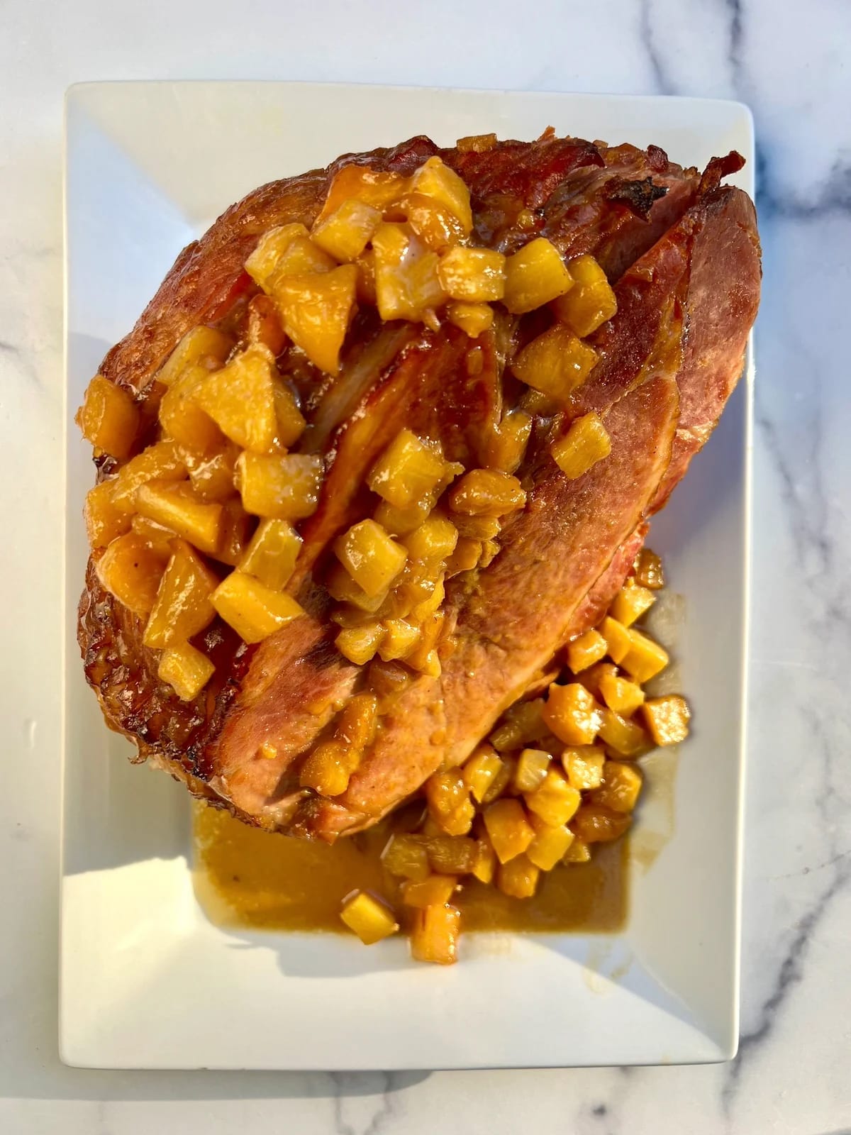 Pineapple Brown Sugar Glazed Ham