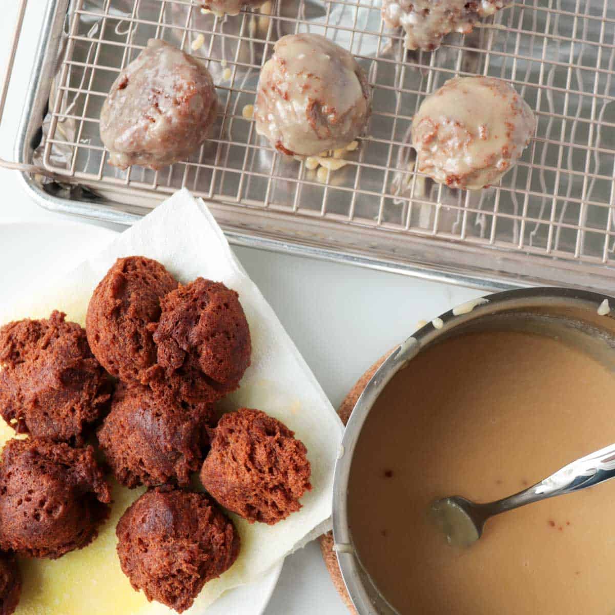 Glazed Pumpkin Fritters