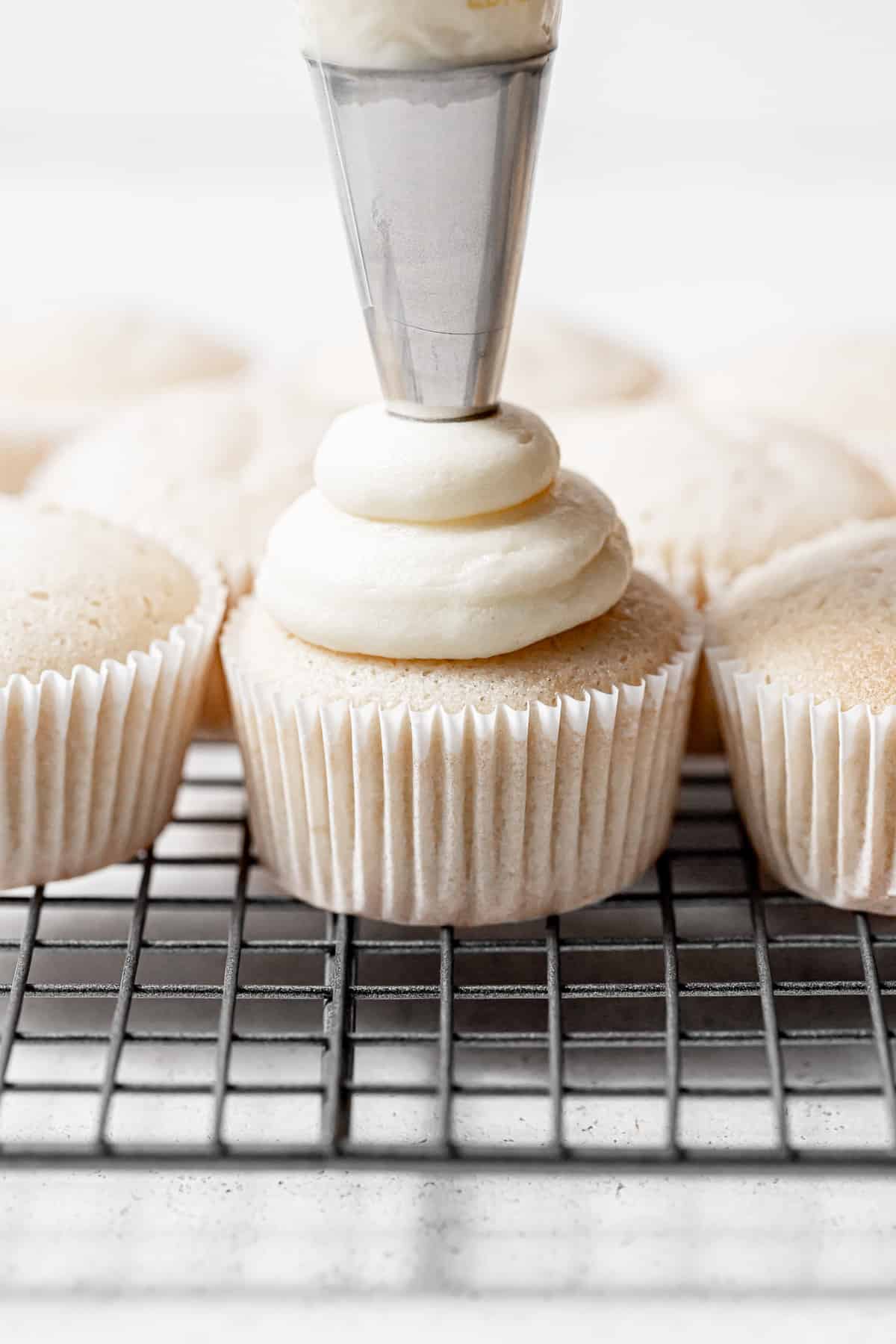 Coconut Cupcakes with Coconut Cream Cheese Frosting