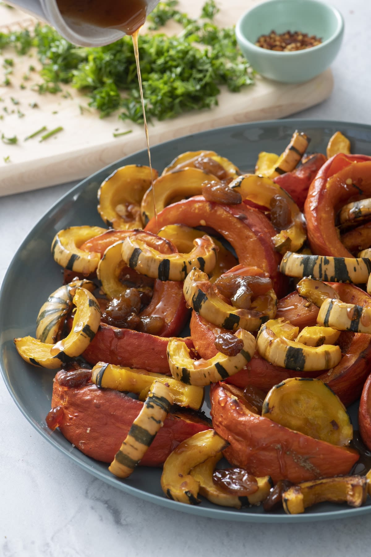 Sweet and Sour Roasted Squash