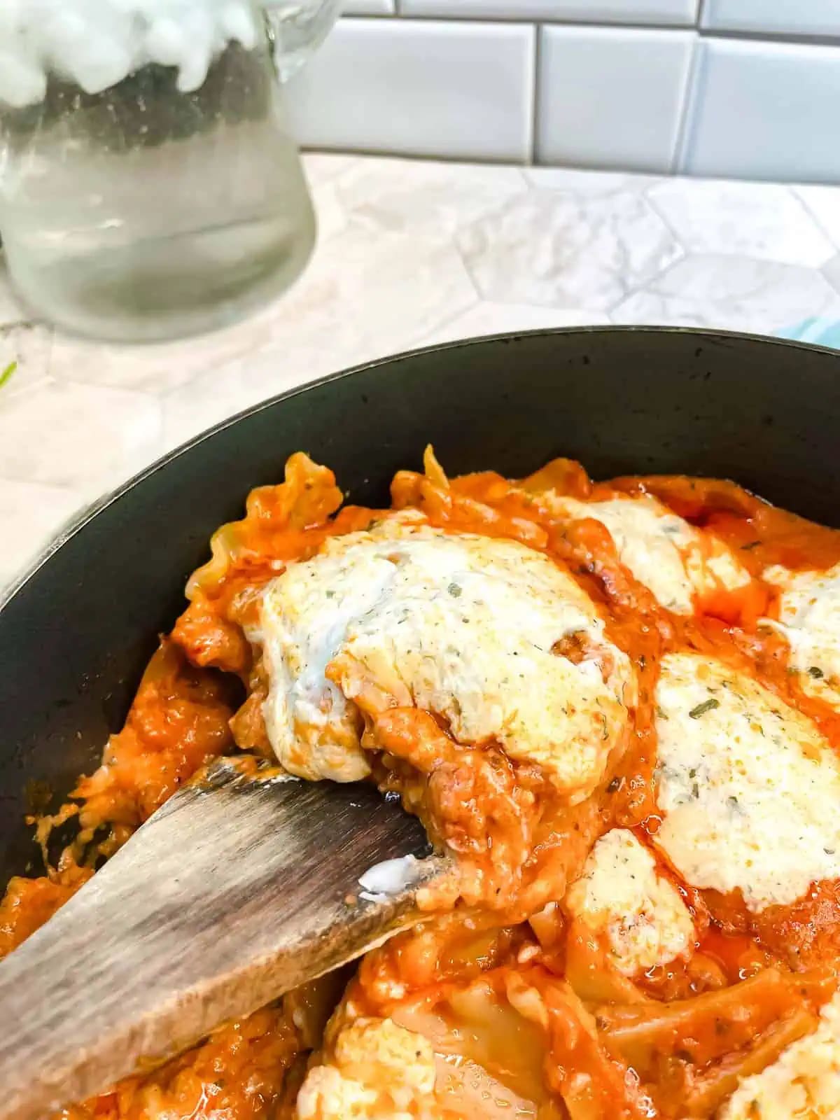 30 Minute Skillet Lasagna