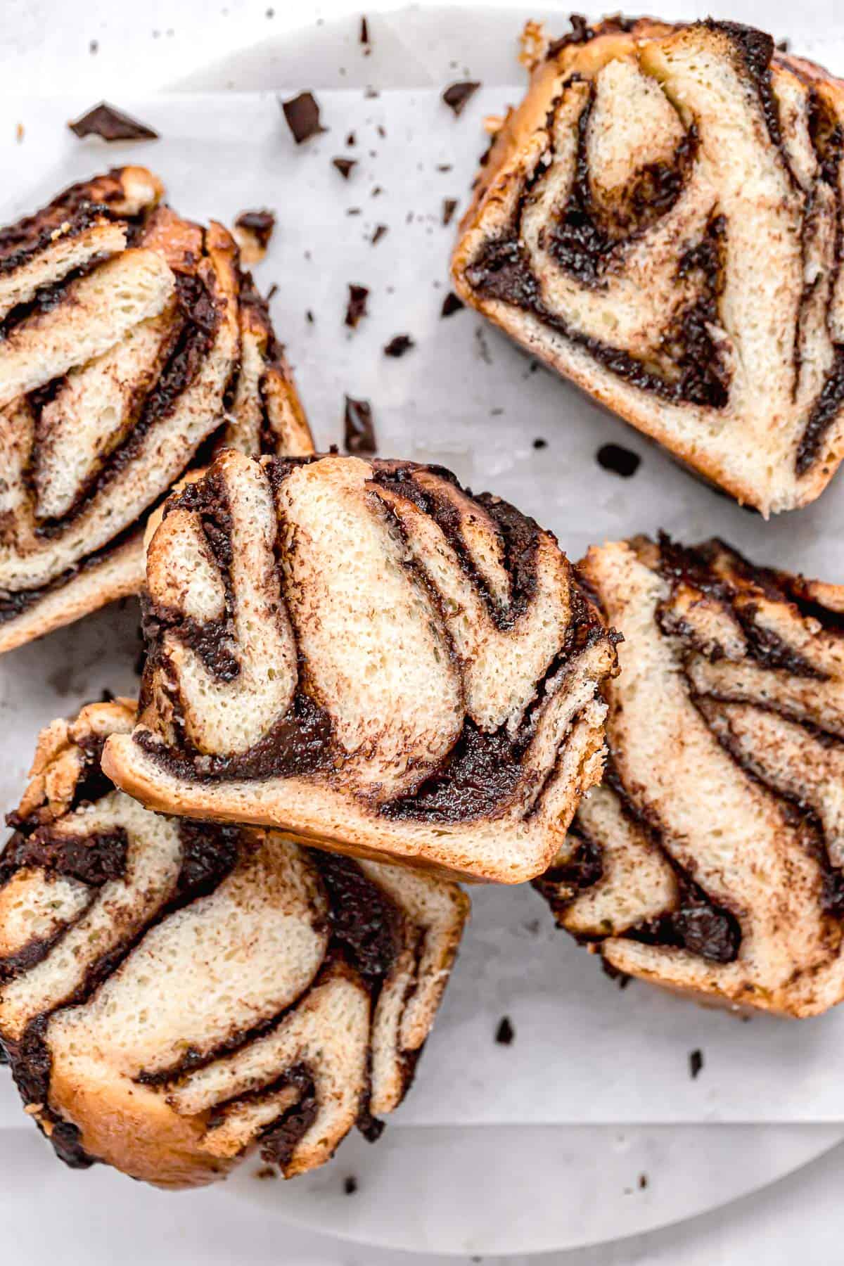 Chocolate Tahini Babka