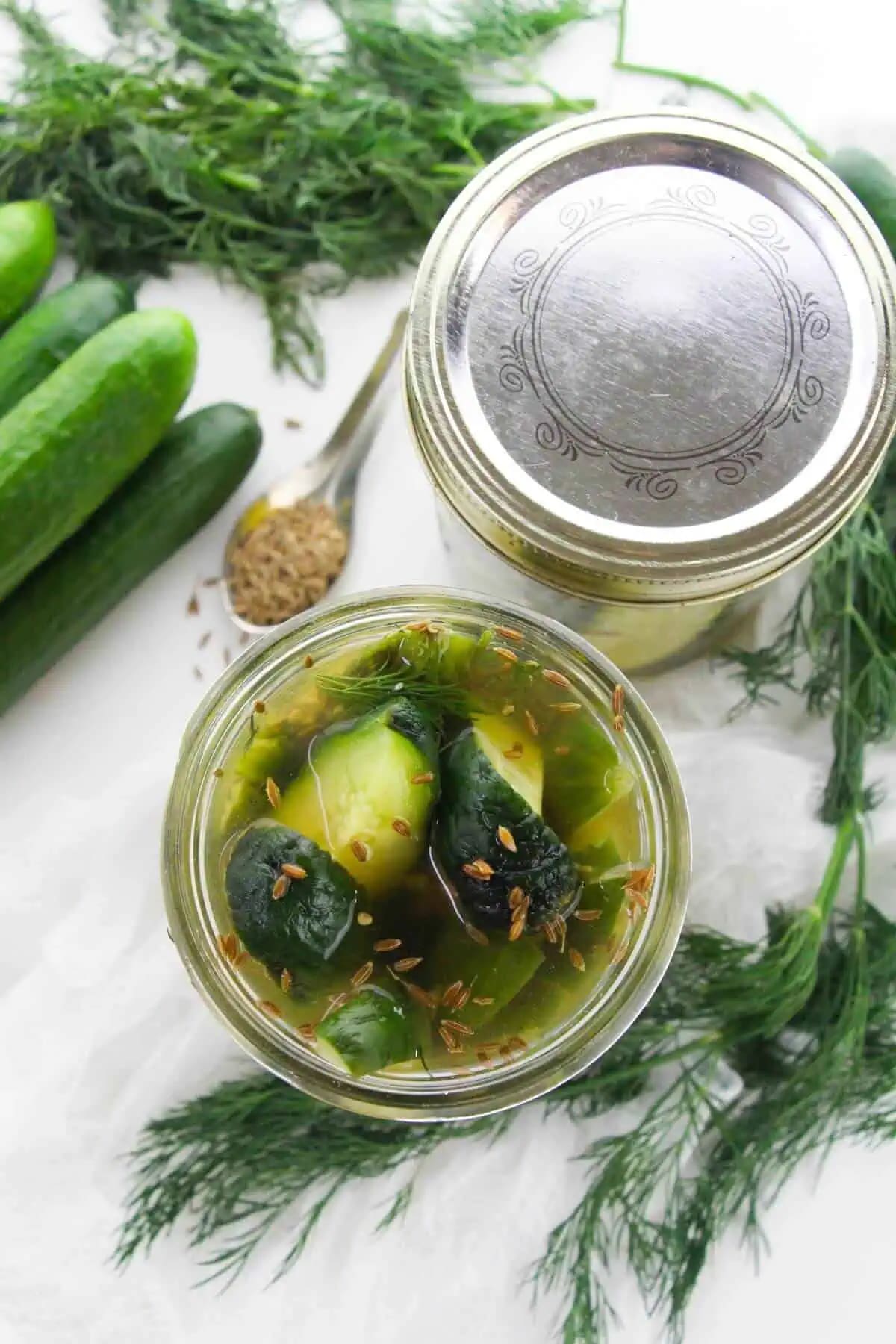 Refrigerator Garlic Dill Pickles