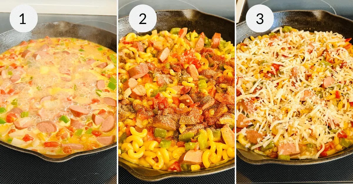 Kielbasa Pasta Skillet