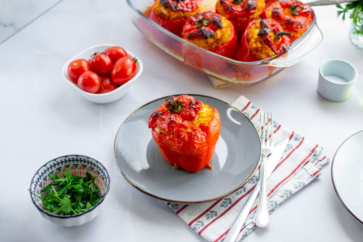 Chicken Stuffed Bell Peppers