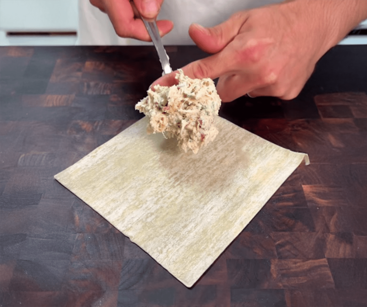 Chicken Bacon Ranch Egg Rolls