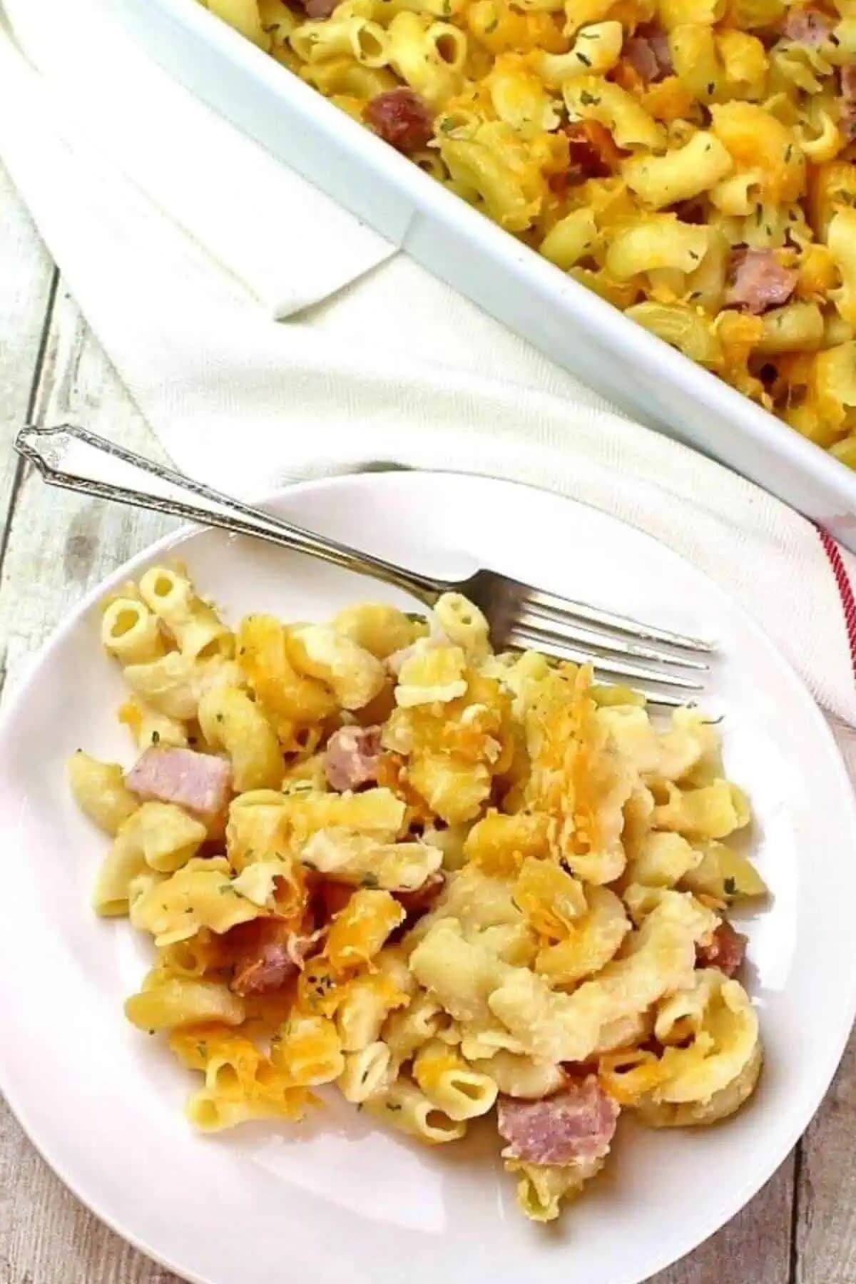 Mac and Cheese with Ham