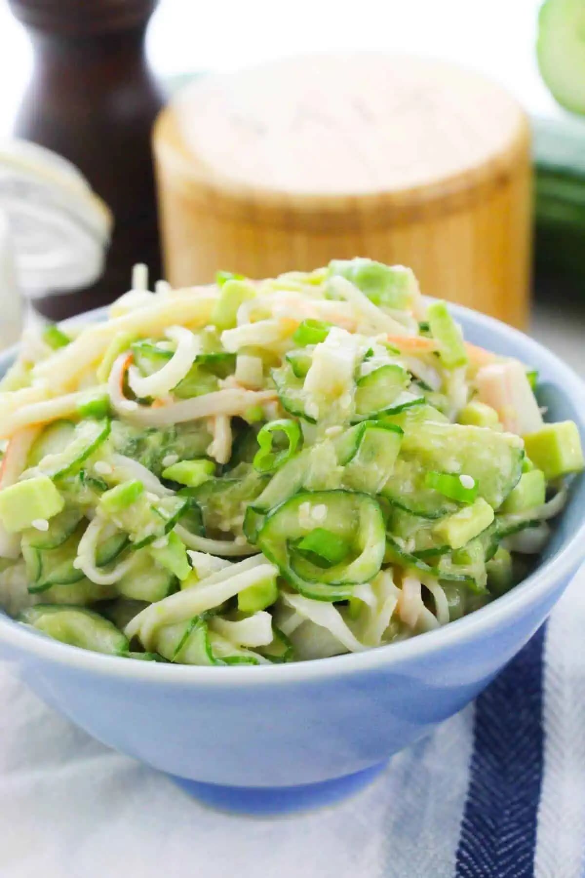 California Roll Cucumber Salad