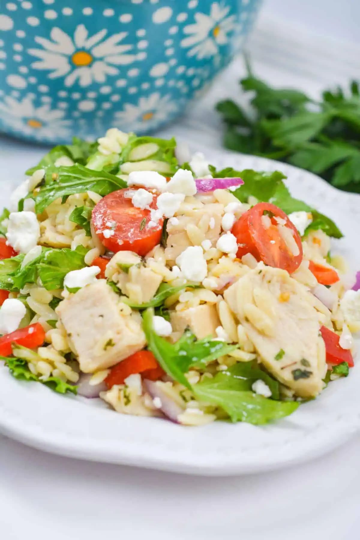 Chicken Orzo Pasta Salad
