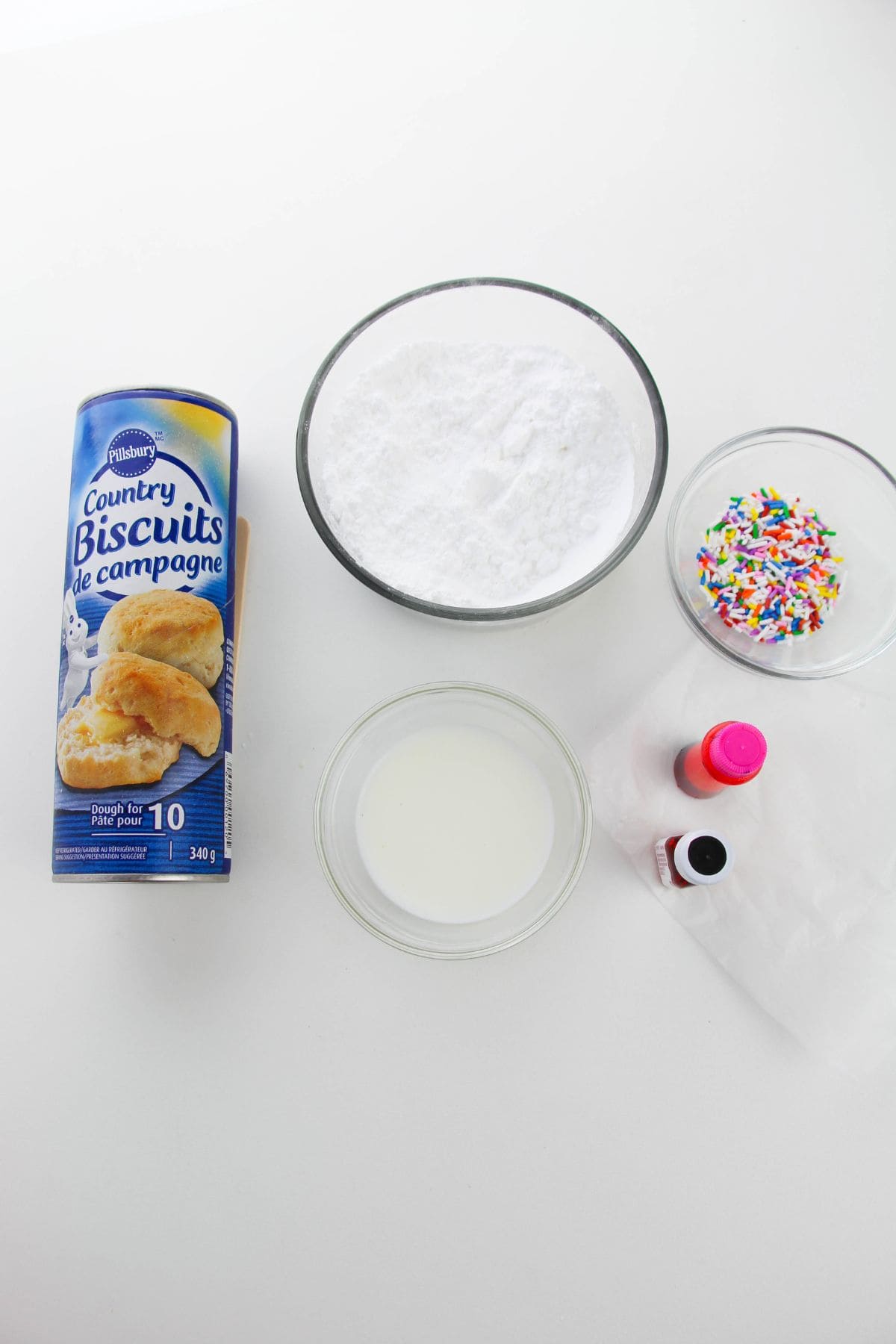 Pink Sprinkle Biscuit Donuts