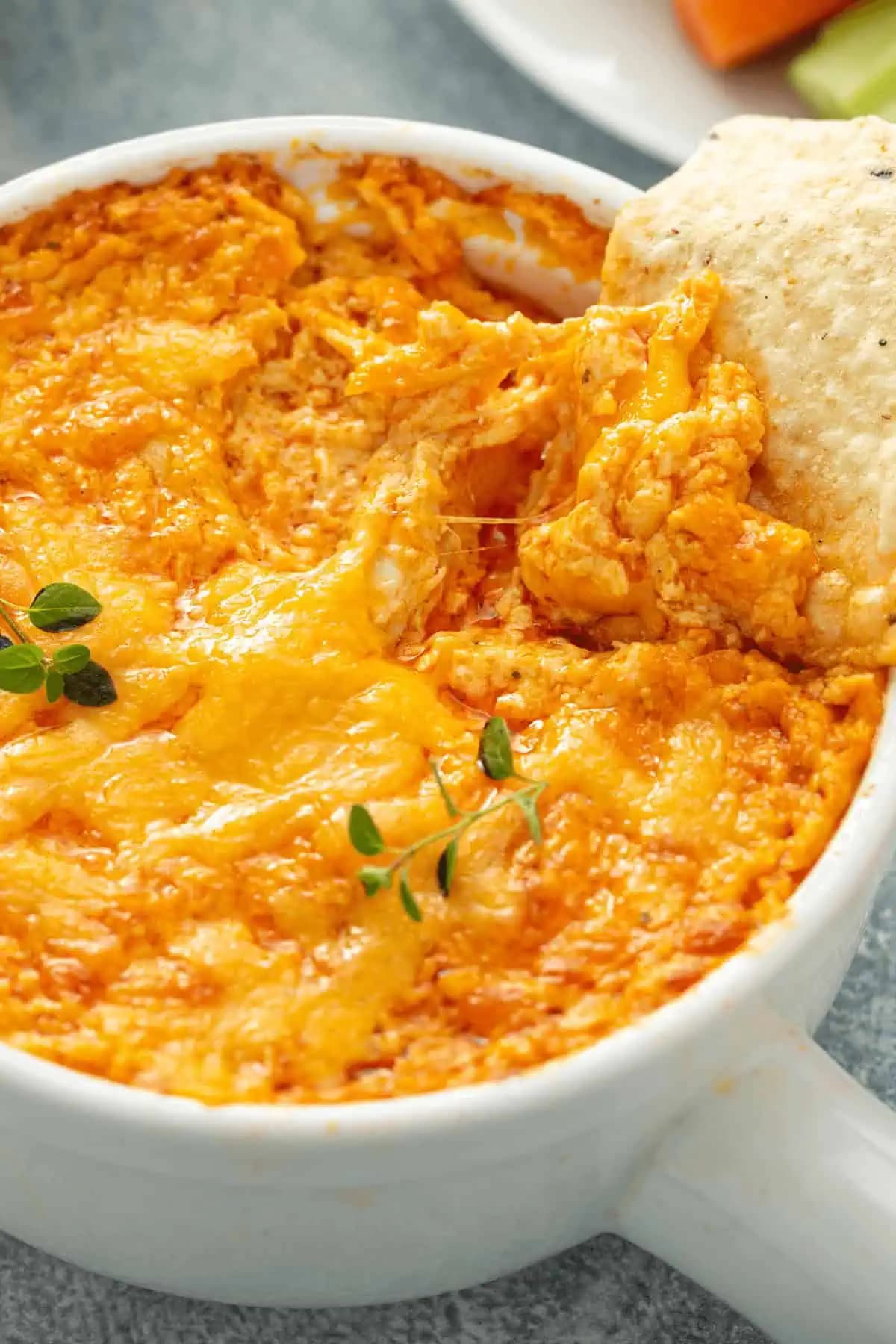 Baked Buffalo Chicken Wing Dip