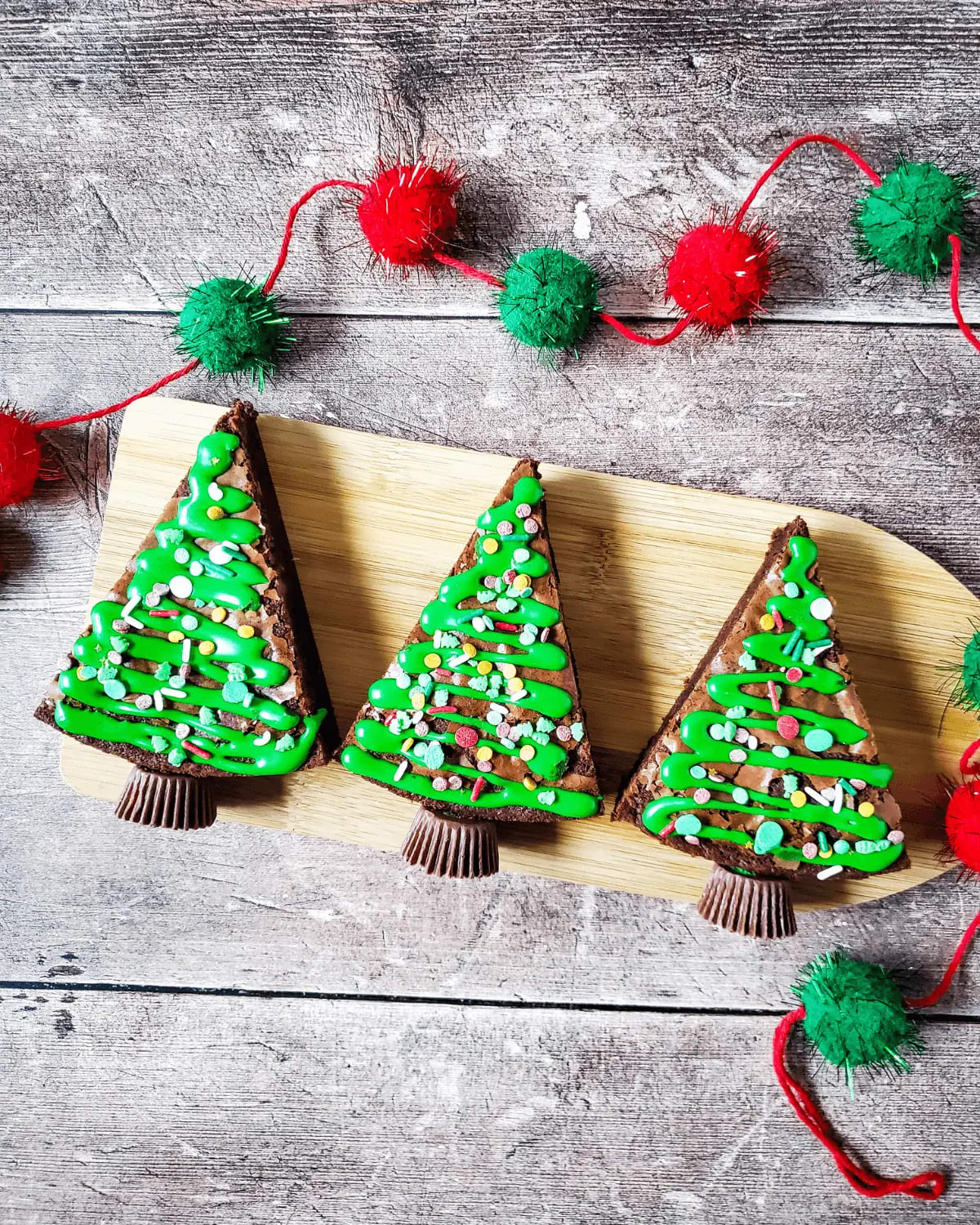 Christmas Tree Brownies