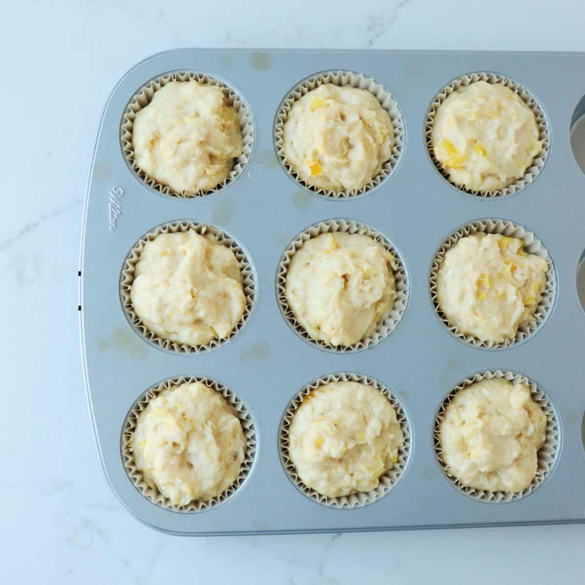 Pineapple Coconut Banana Muffins