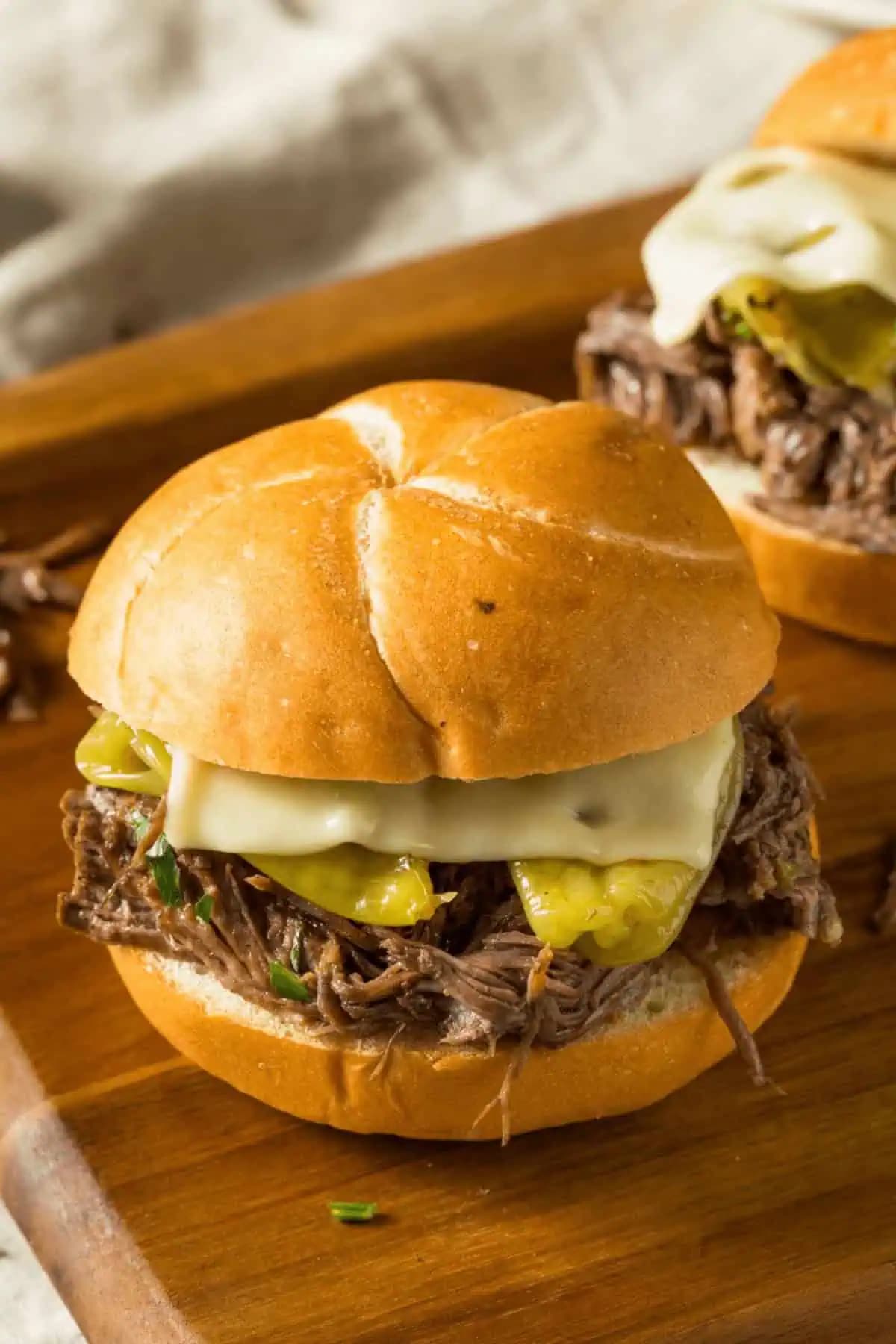 Crock Pot Mississippi Pot Roast Sandwiches