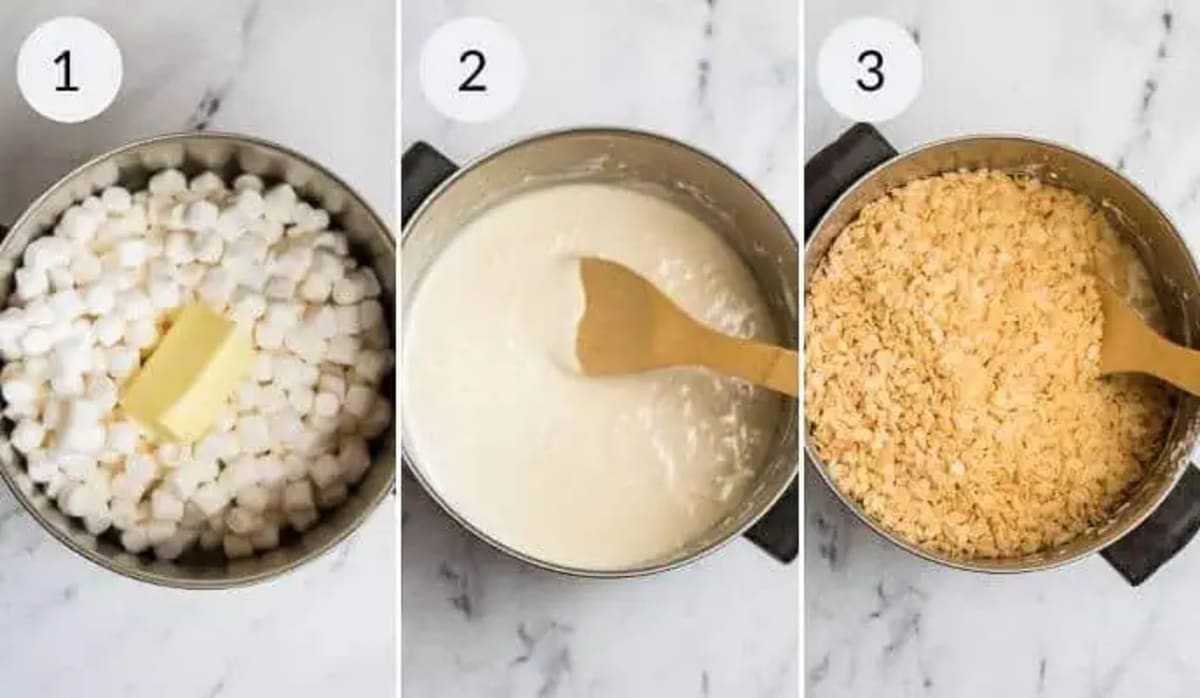 Chocolate Covered Rice Krispy Treat Flags