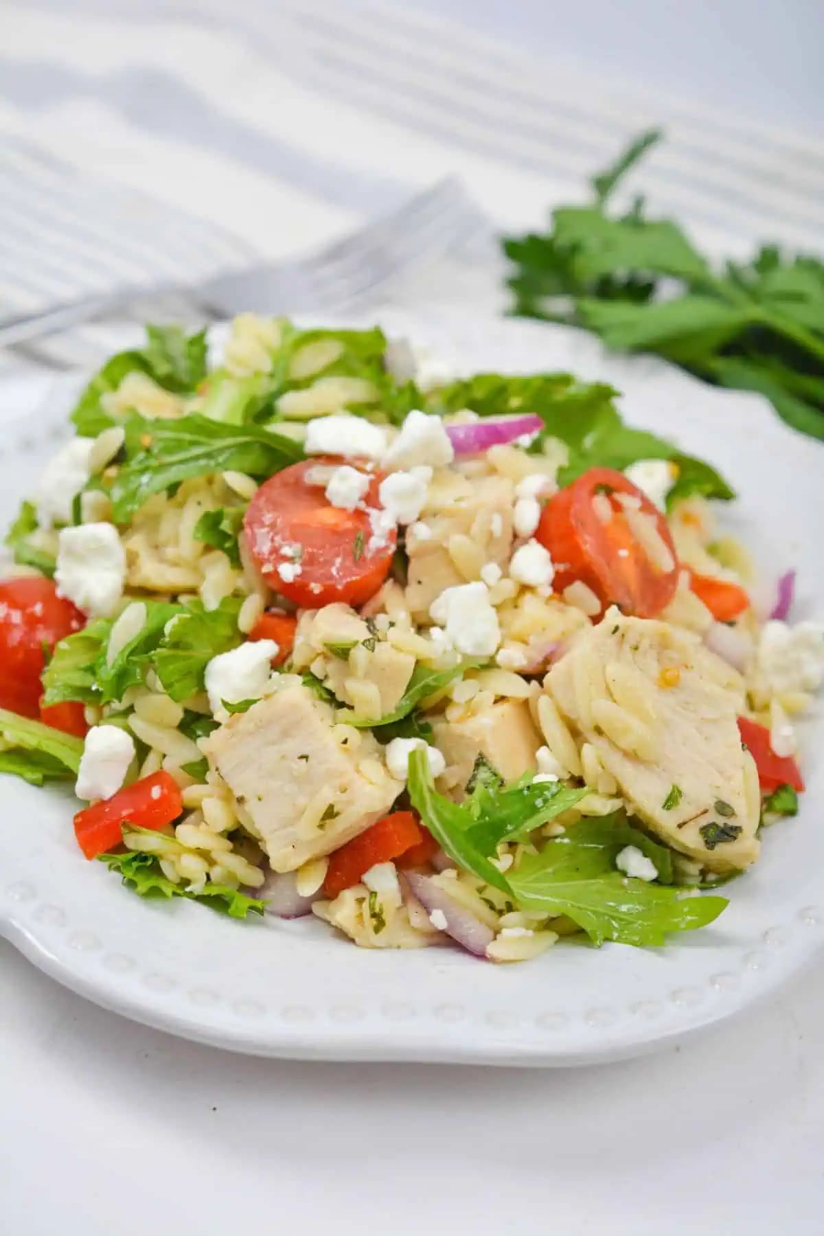Chicken Orzo Pasta Salad