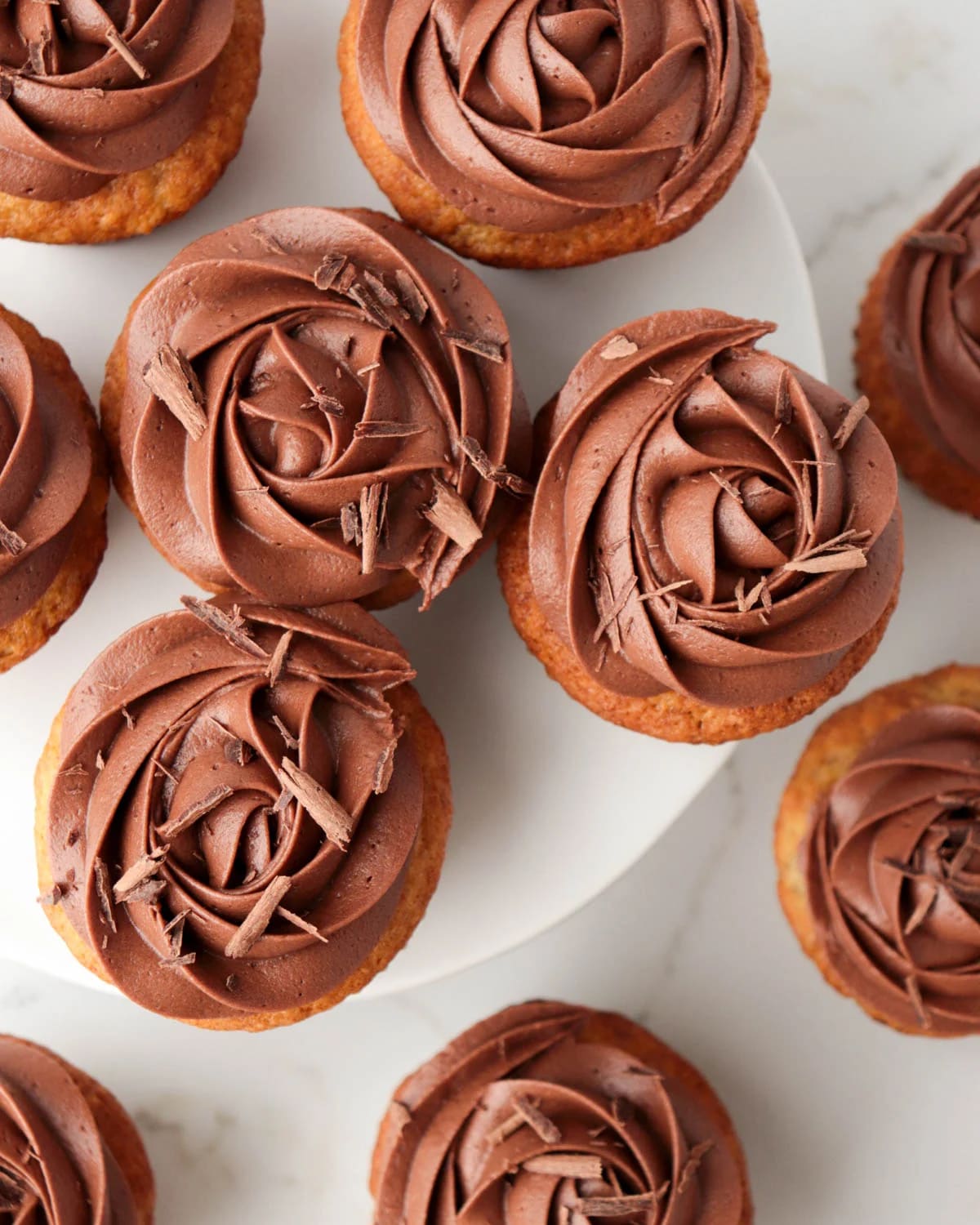 Banana Cupcakes with Chocolate Frosting