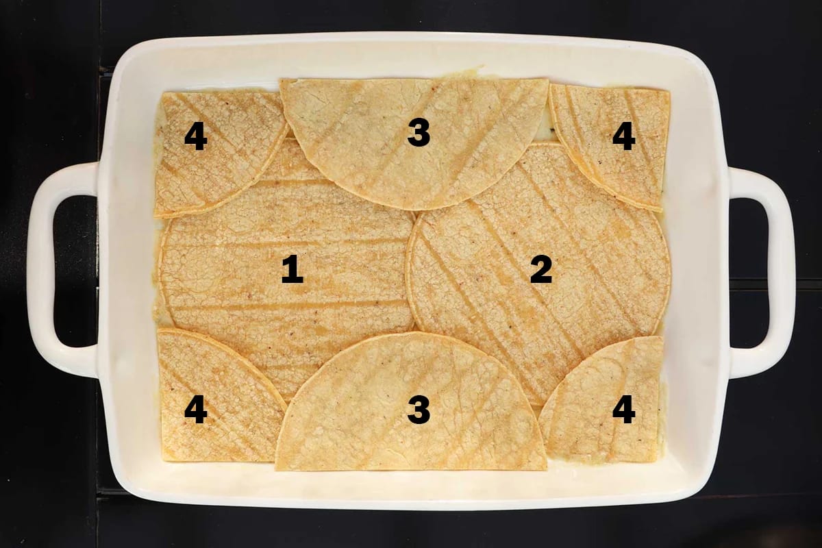 Chicken Enchilada Casserole with Creamy Salsa Verde