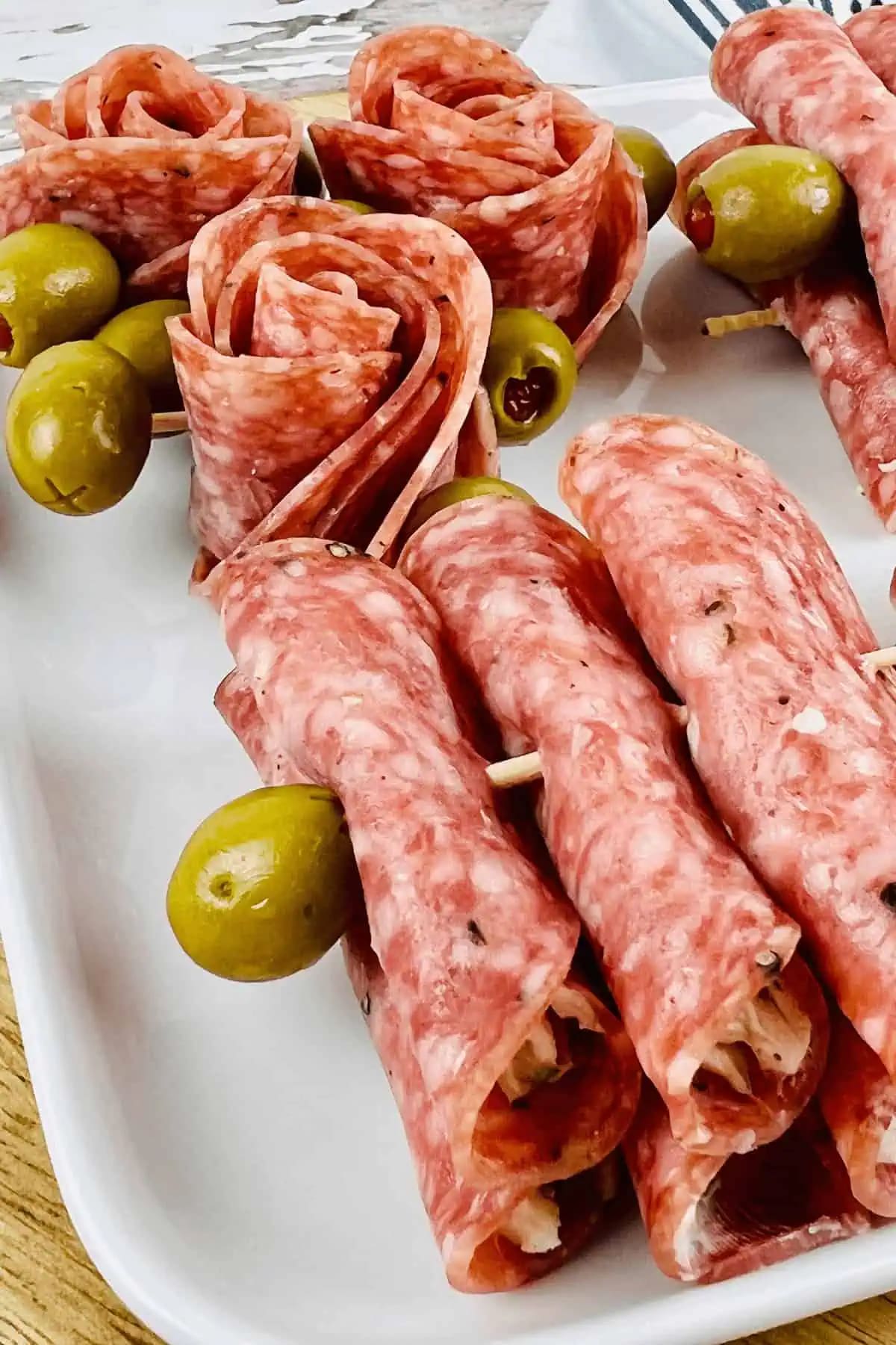 Cream Cheese Salami Roll Ups