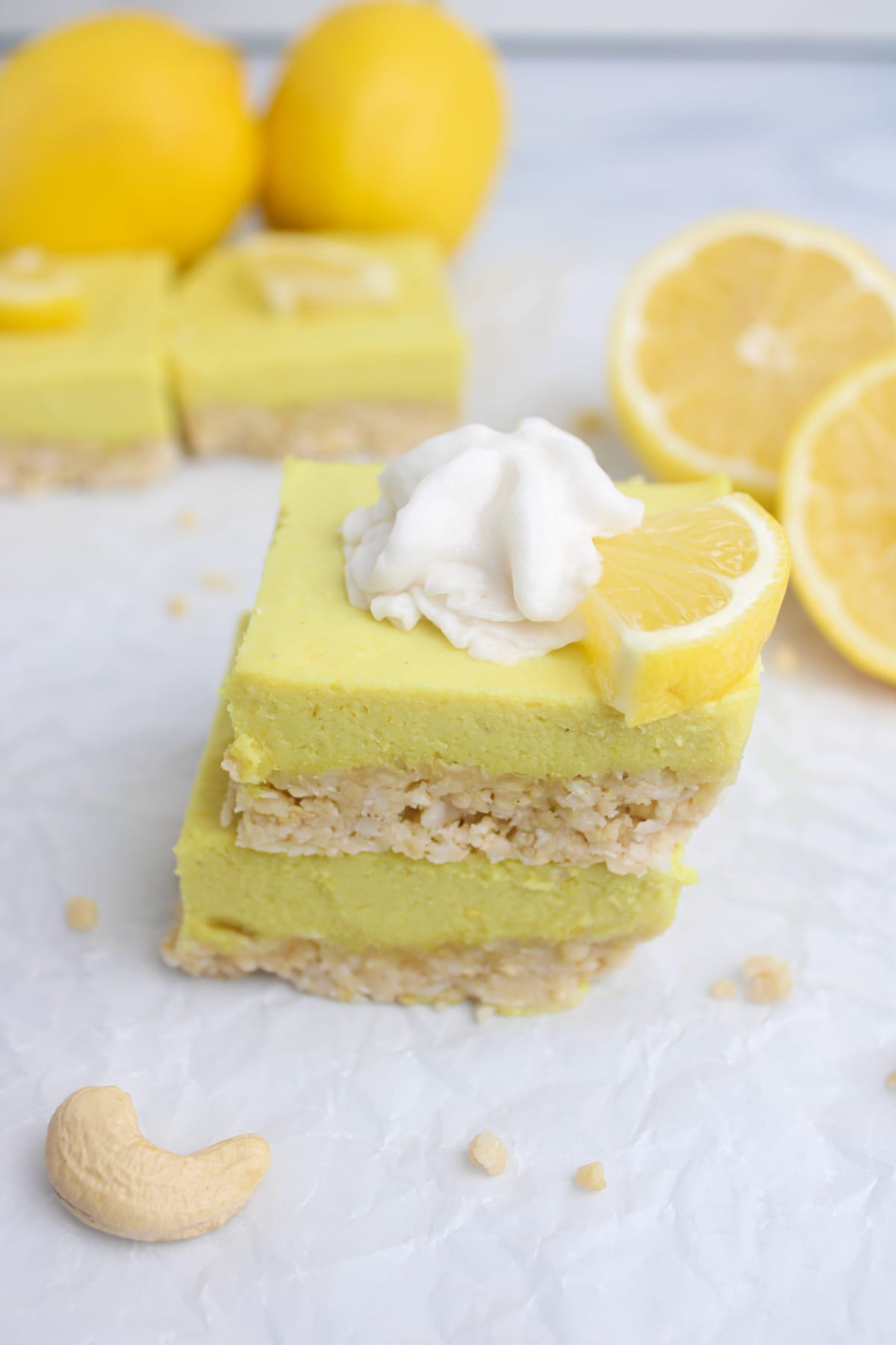 Vegan Lemon Cheesecake Bars