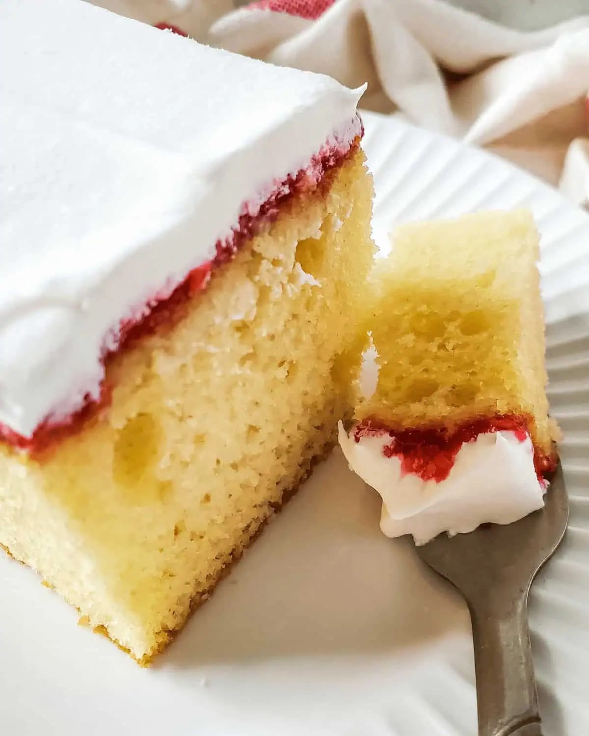 Vanilla Raspberry Cake