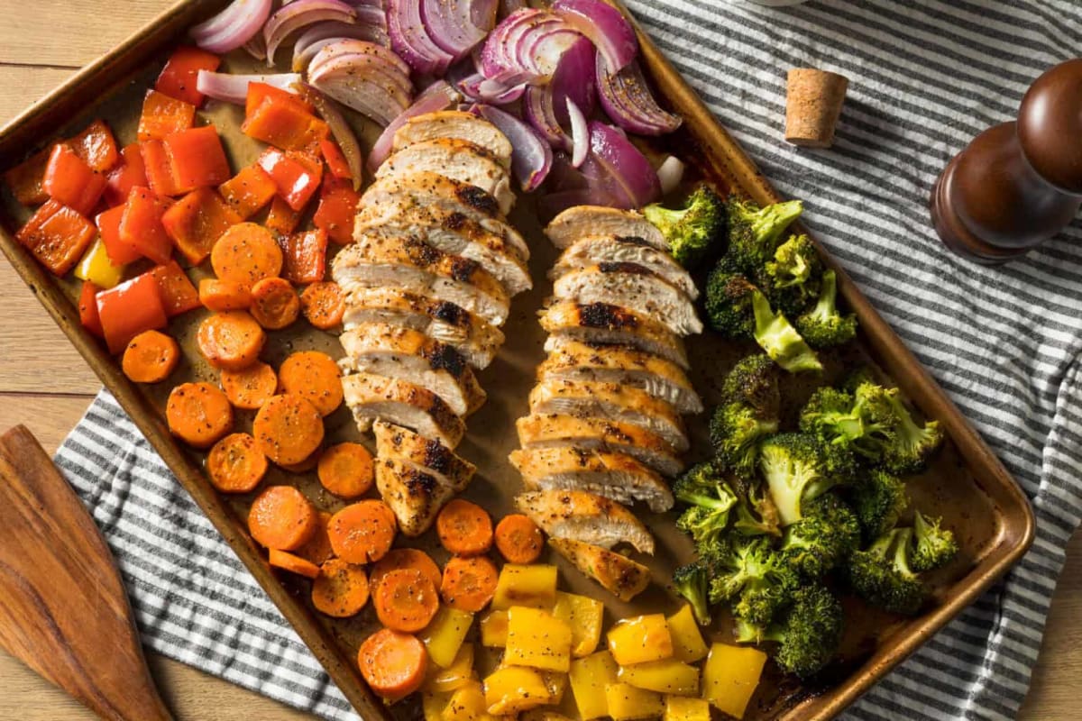 Balsamic Chicken and Vegetable Sheet Pan