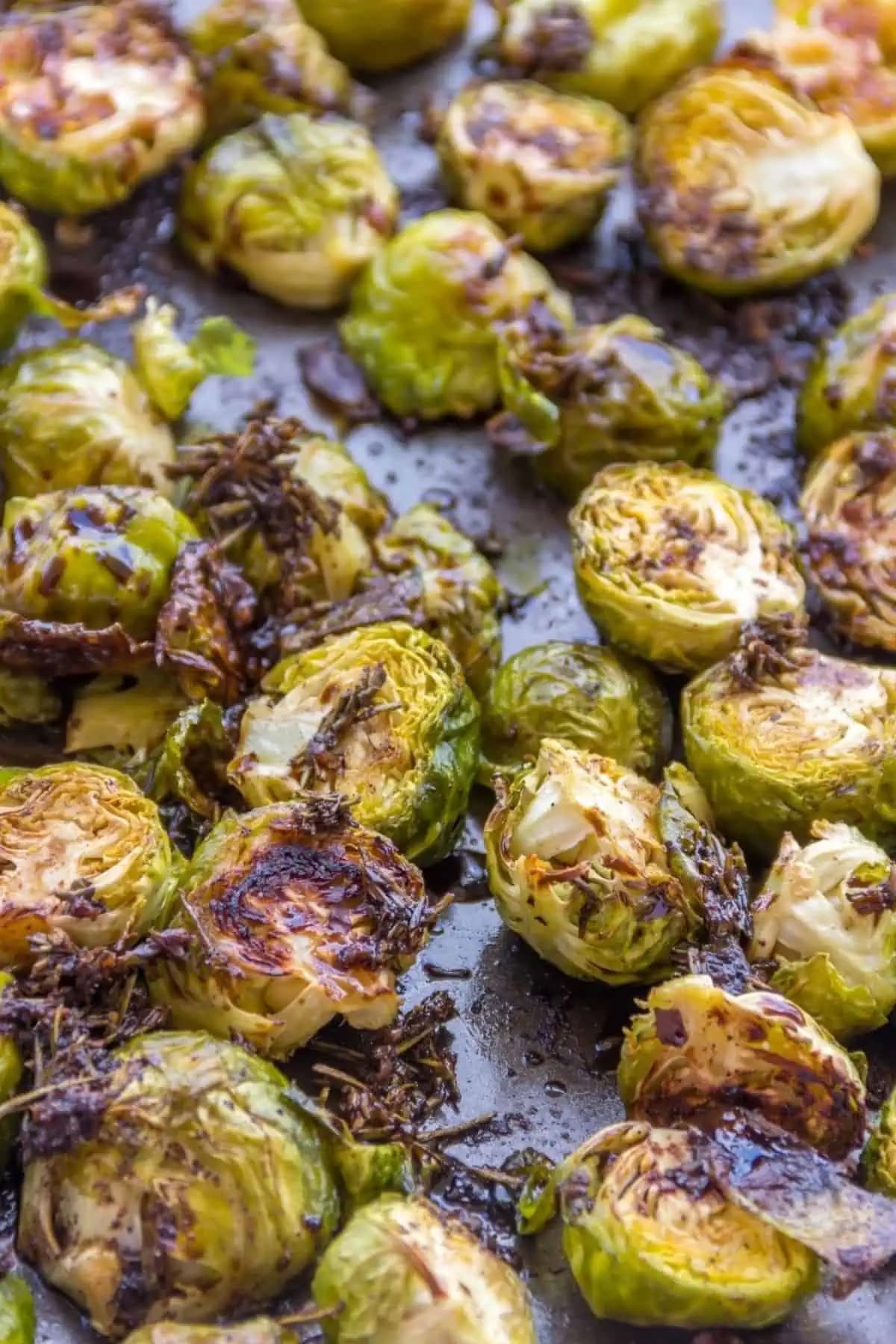 Roasted Brussels Sprouts with Parmesan Cheese