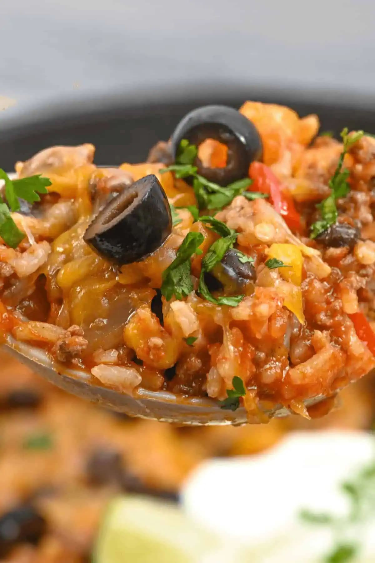 Mexican Beef and Rice Skillet