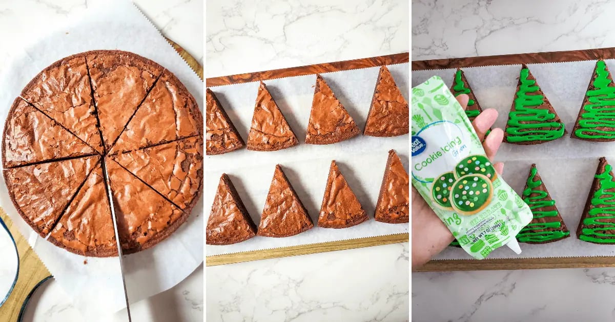 Christmas Tree Brownies