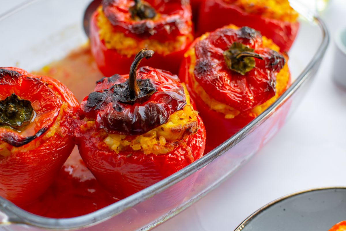 Chicken Stuffed Bell Peppers