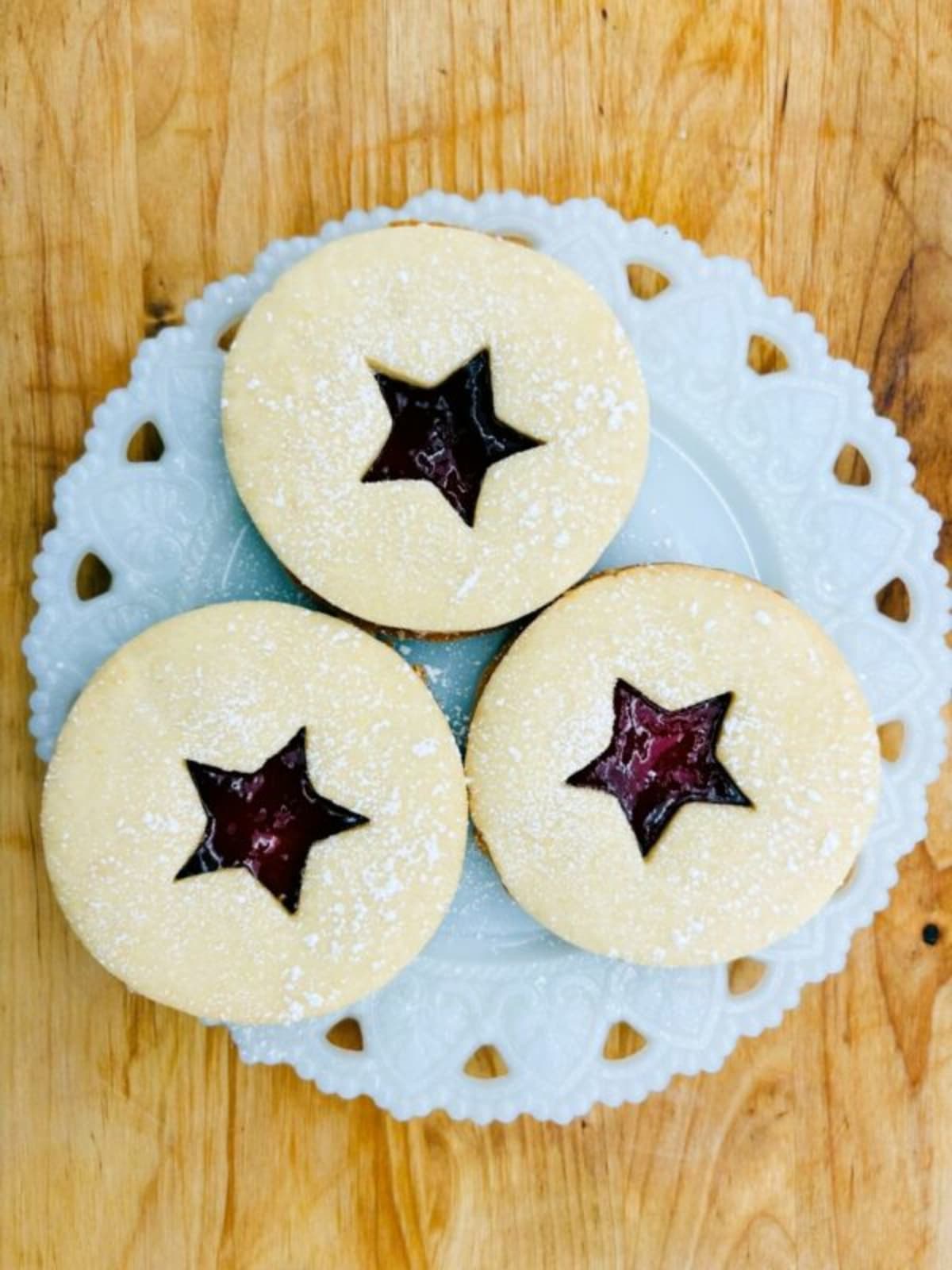 Raspberry Linzer Cookies