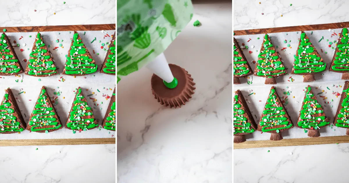 Christmas Tree Brownies