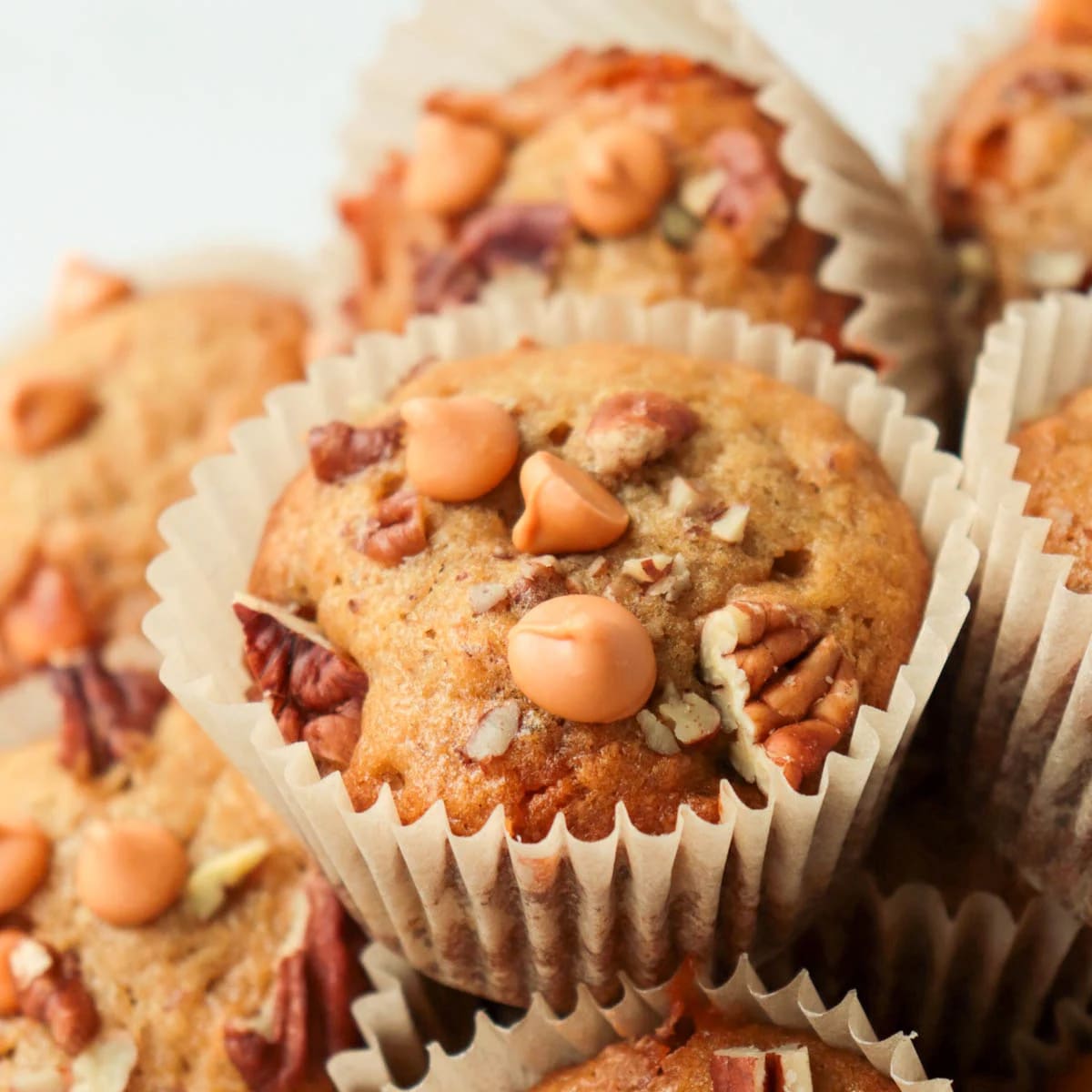 Butterscotch Banana Muffins