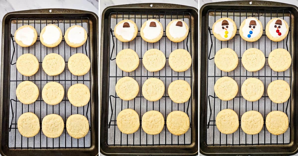 Melting Snowman Cookies