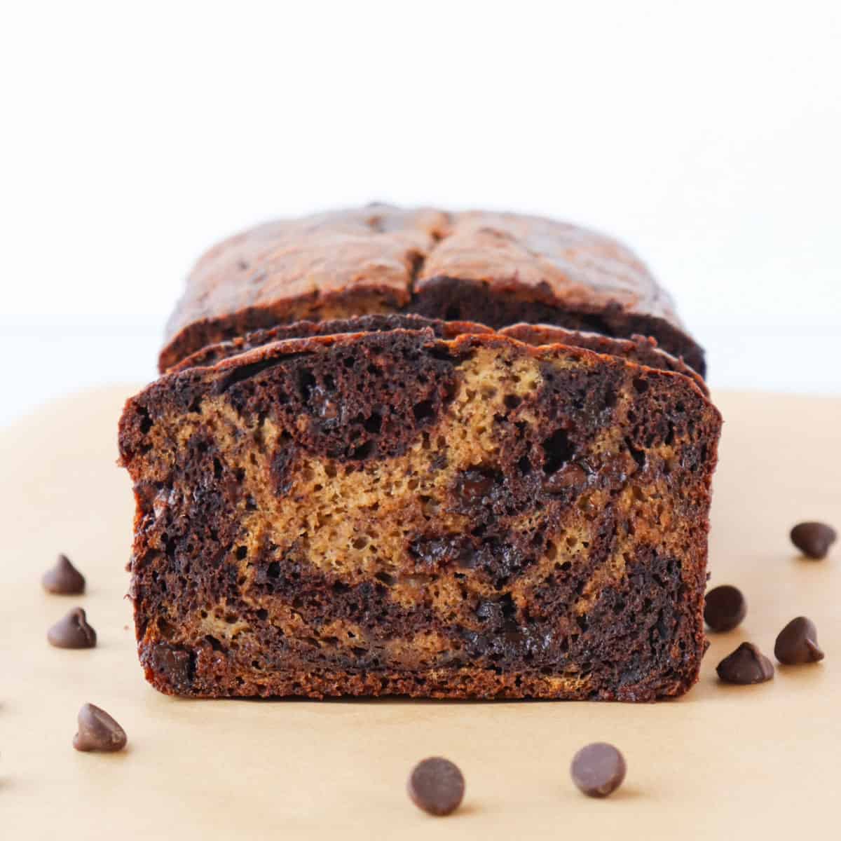Chocolate Marbled Banana Bread