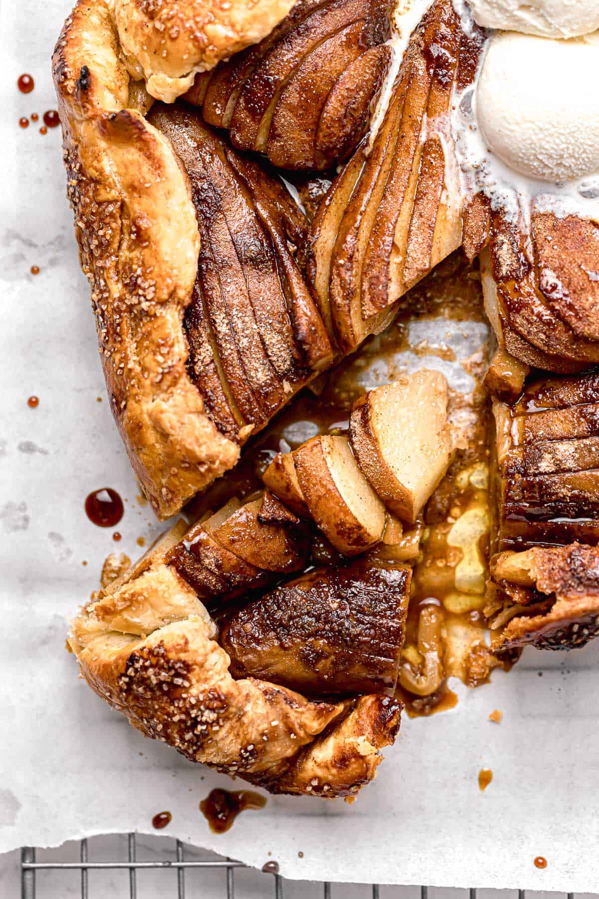 Balsamic Molasses Pear Galette